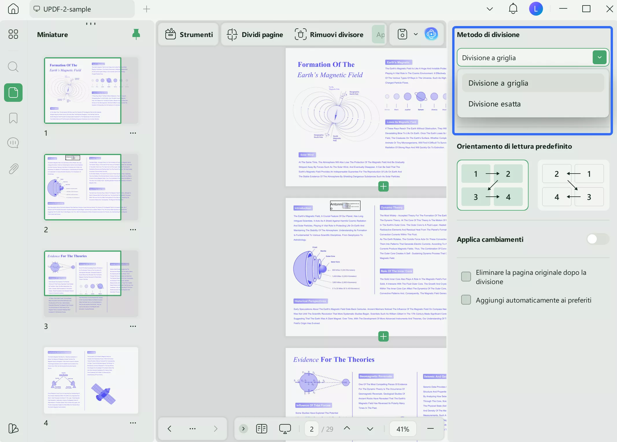 Divisione griglia e Divisione esatta