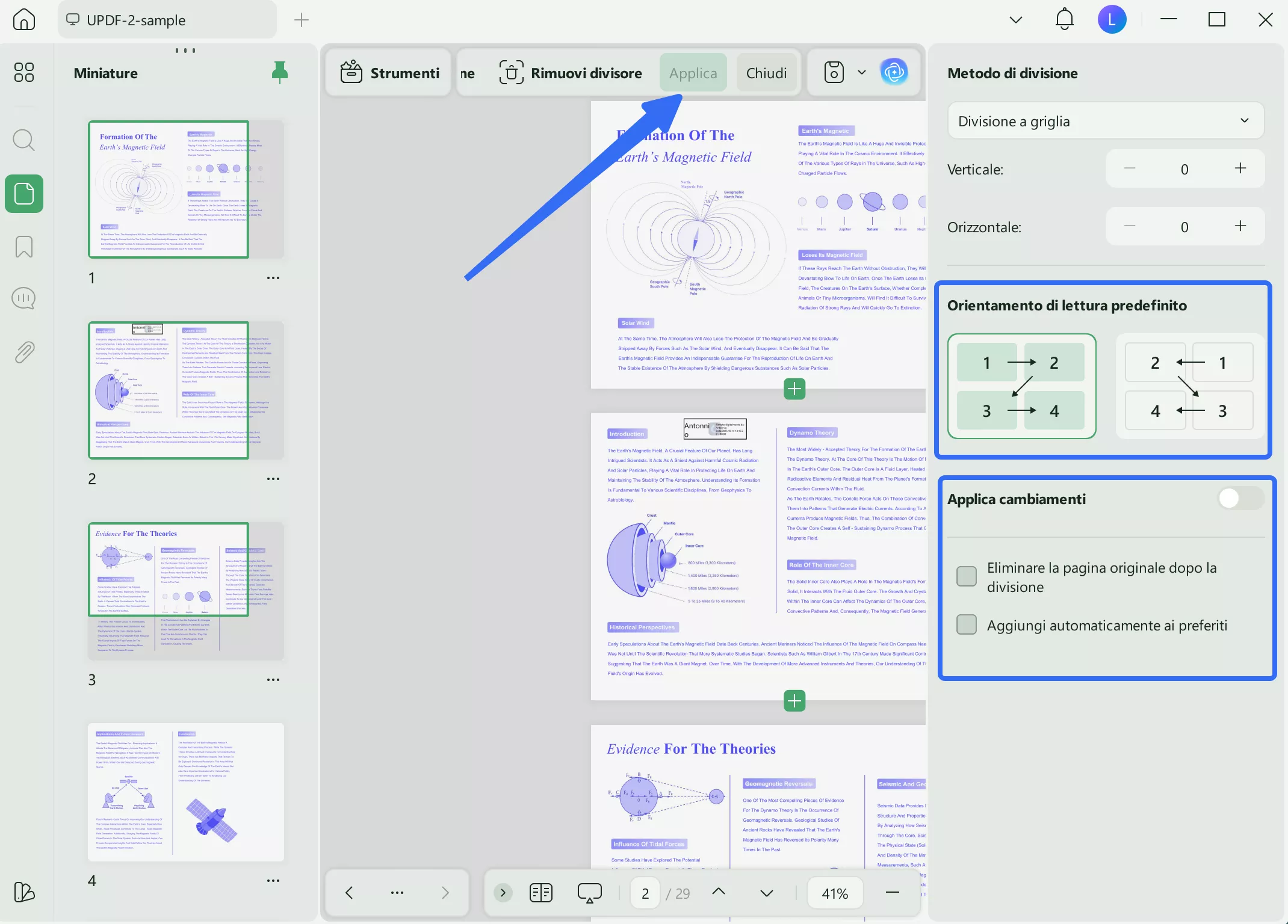 reading directions and add to starred