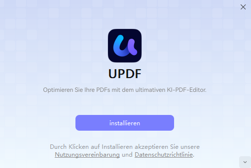 UPDF Installieren
