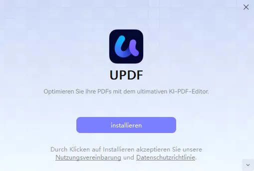 UPDF Installieren