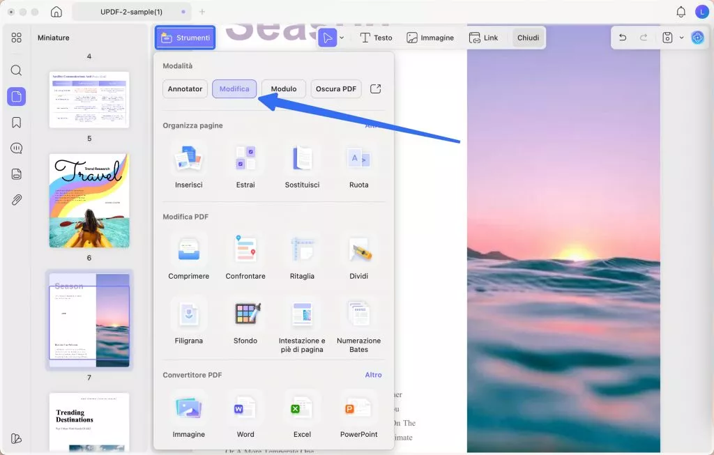 Select edit from Tools