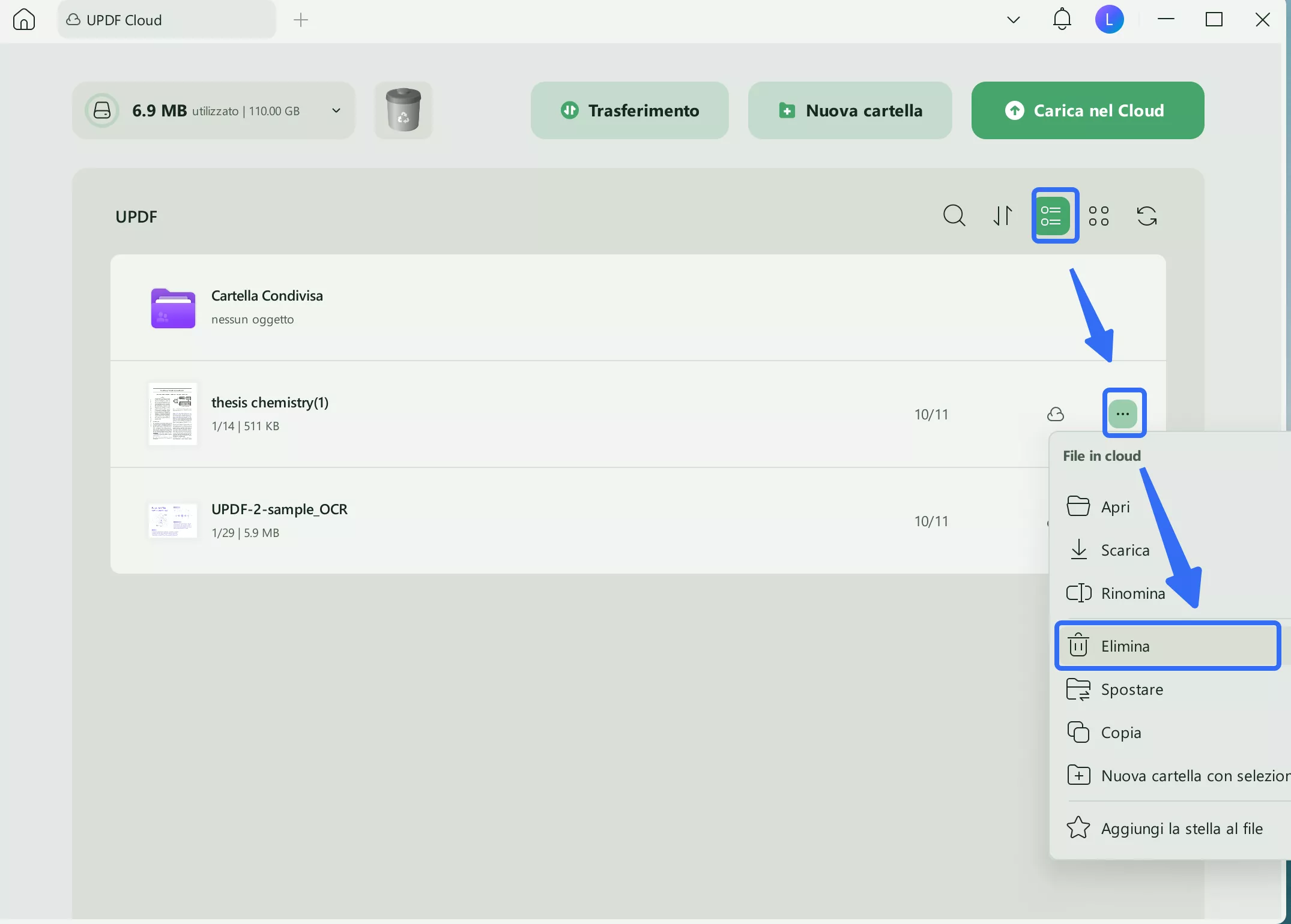 delete files in updf cloud windows 2