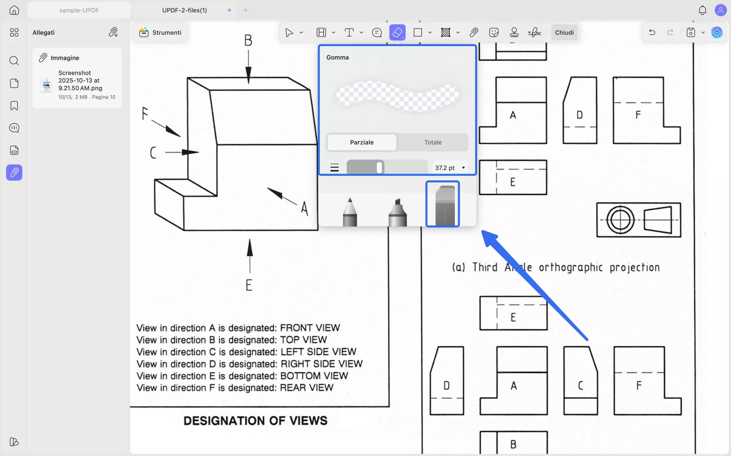 eraser tool updf mac