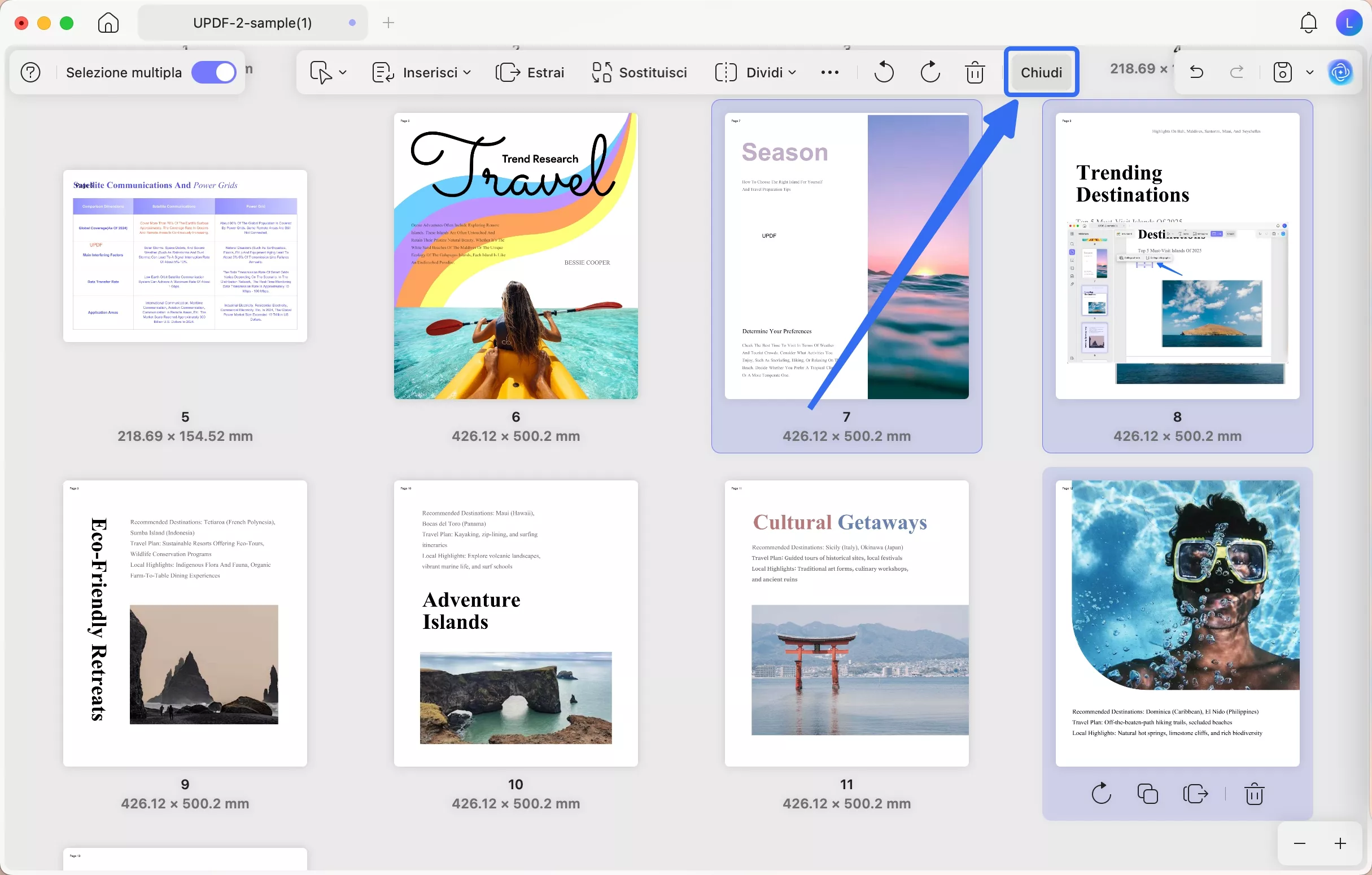 exit organize page mode updf mac