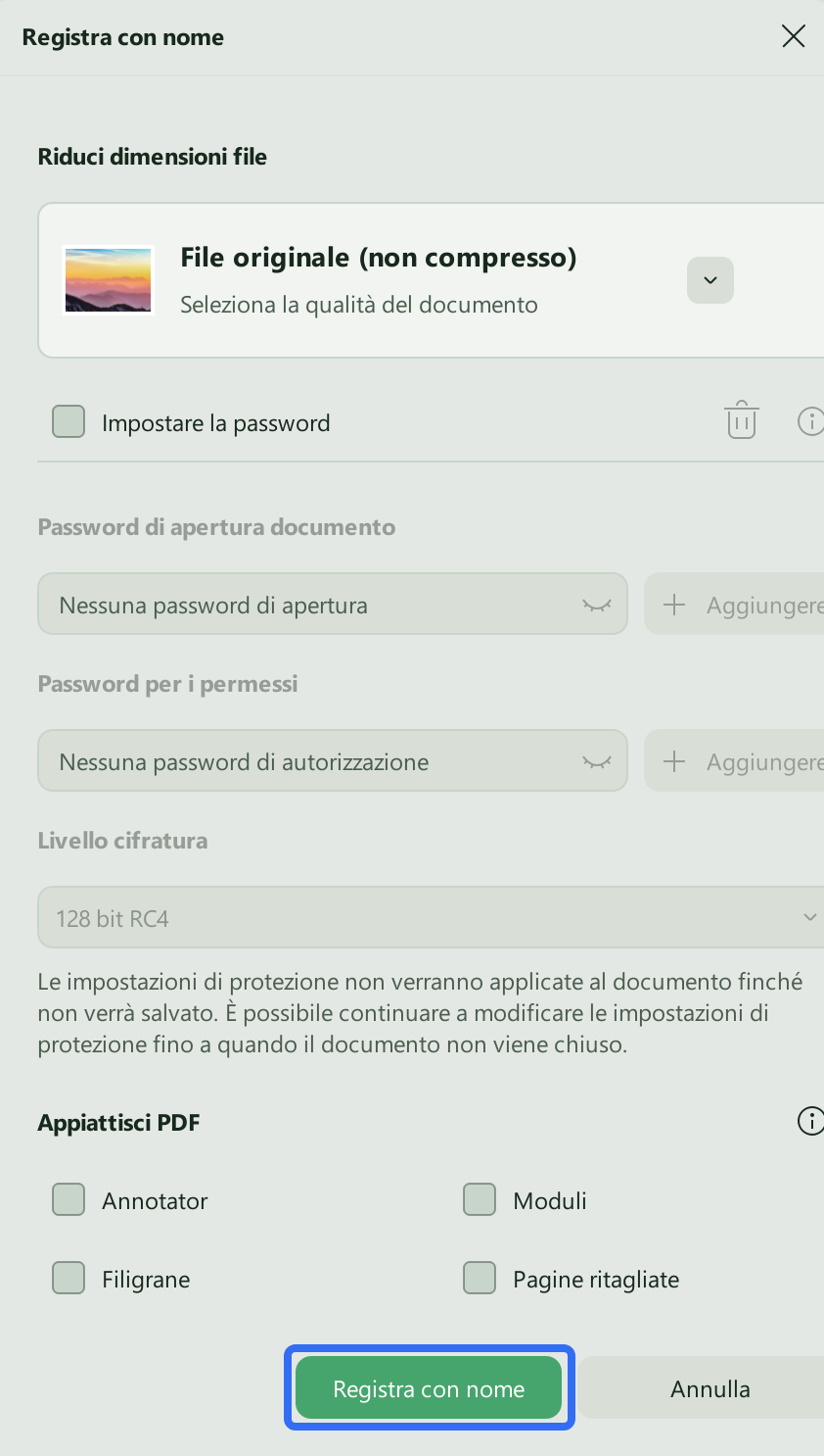 define flatten pdf settings updf windows 2