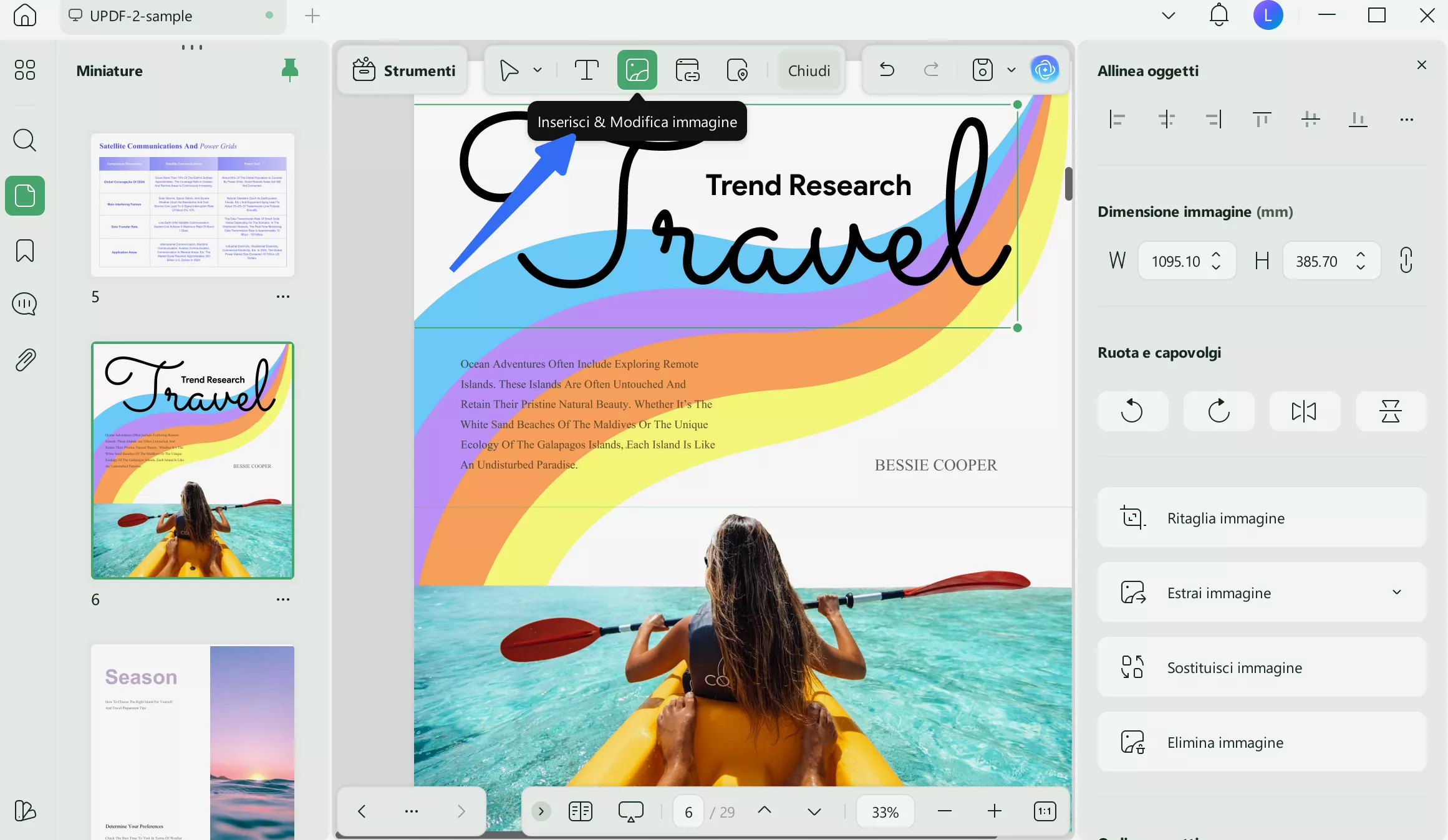 aggiungere immagini al pdf