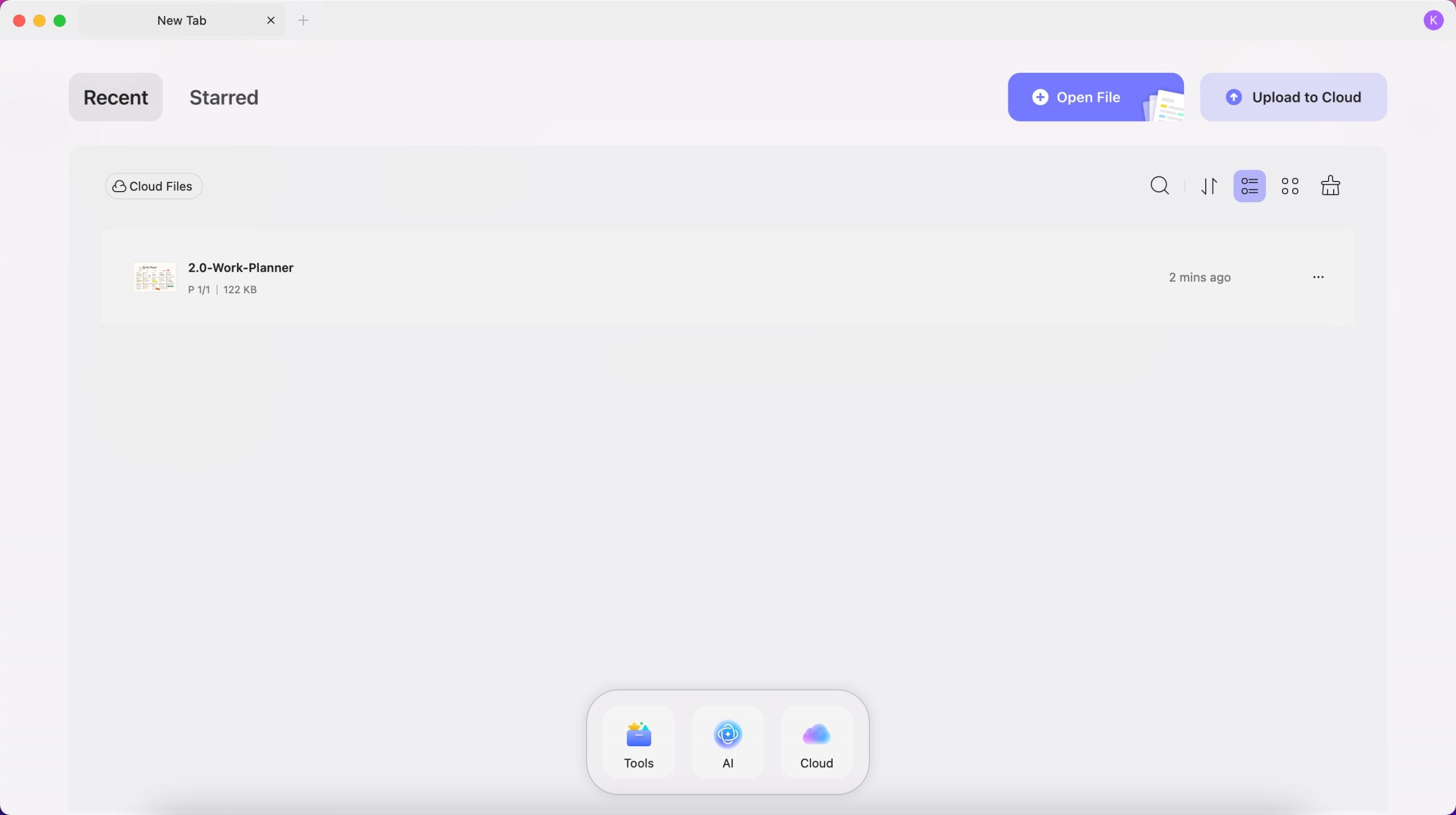 updf’s new and old interface