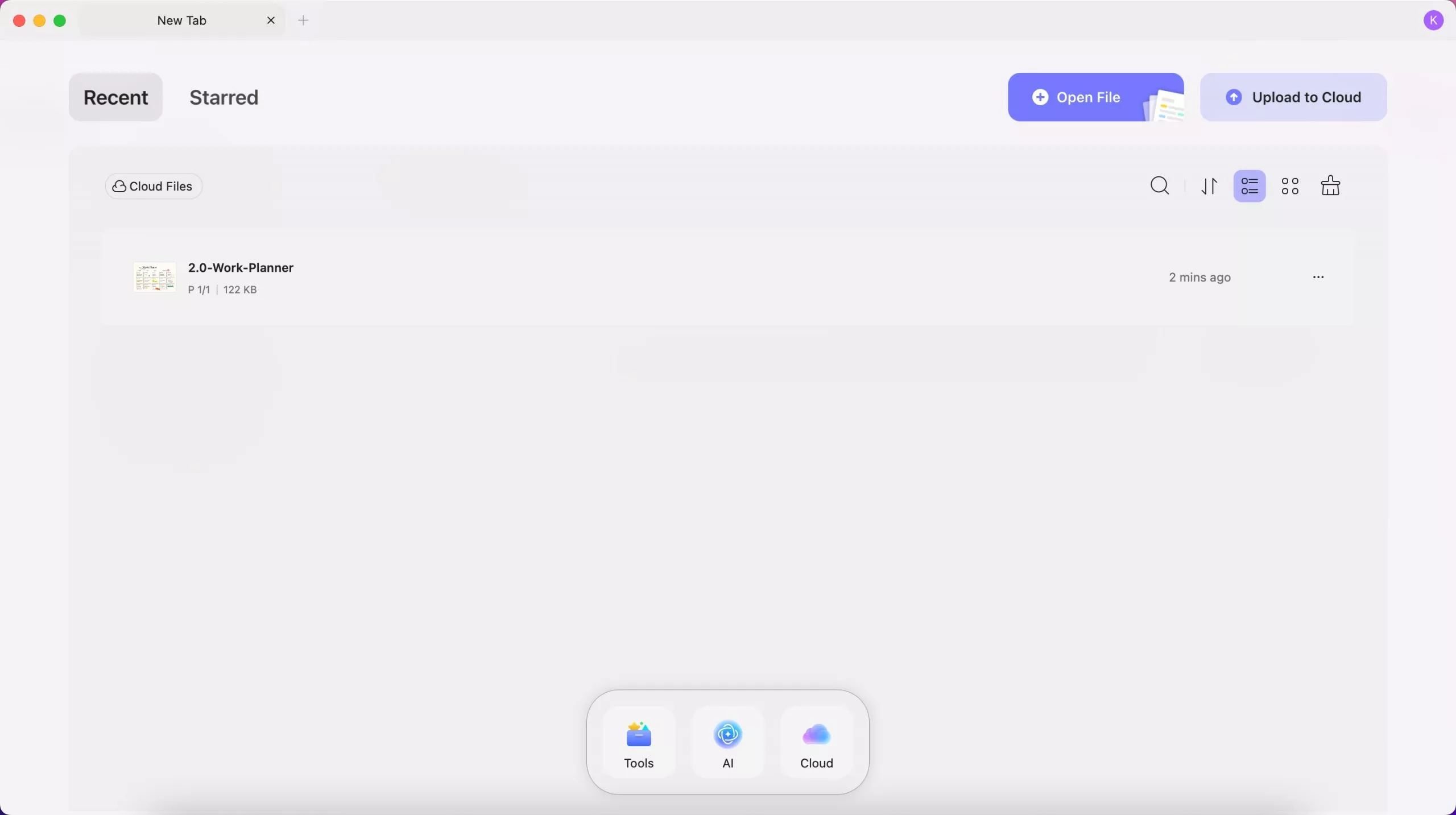 updf’s new and old interface
