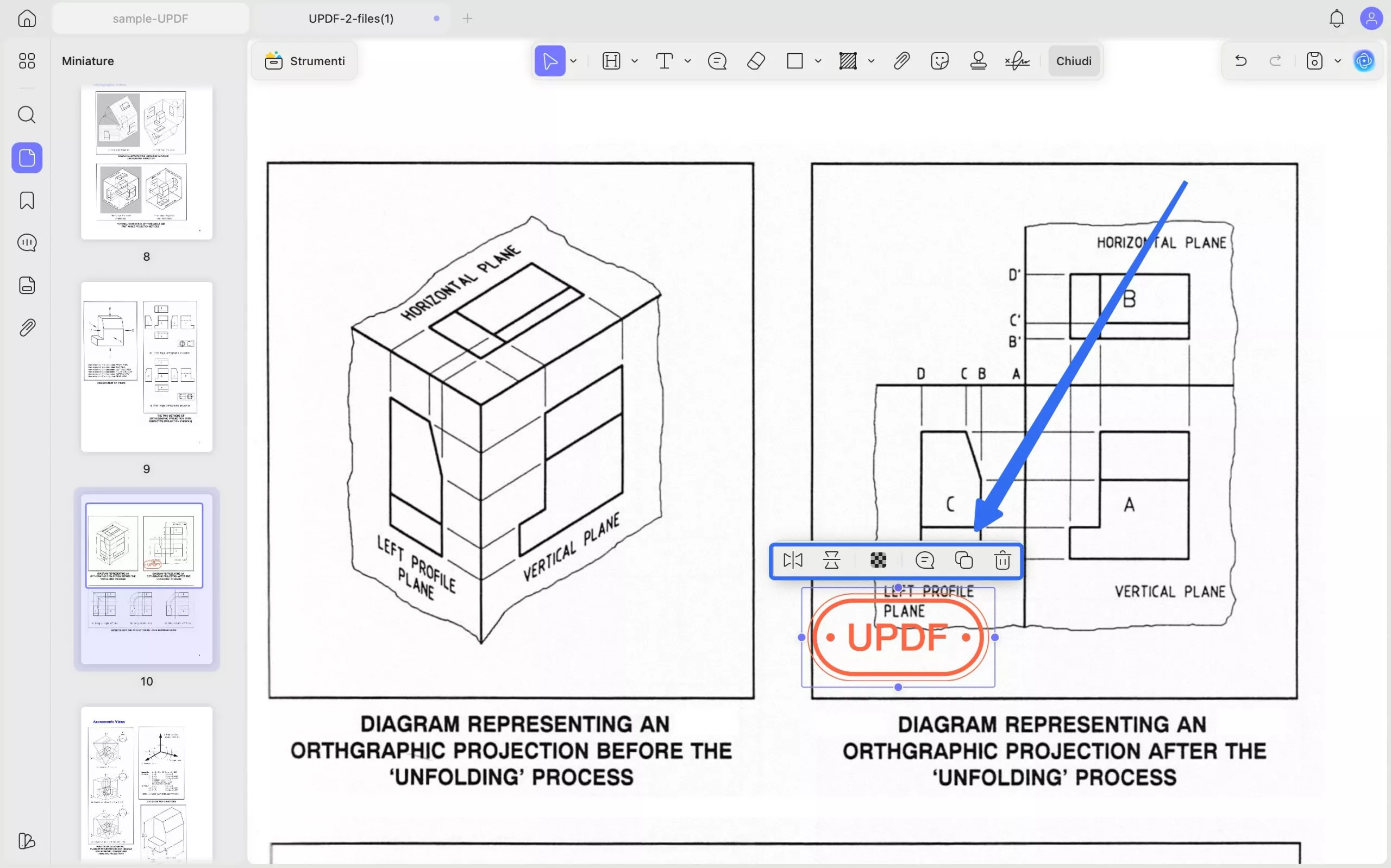 make changes to added stamps updf mac 2