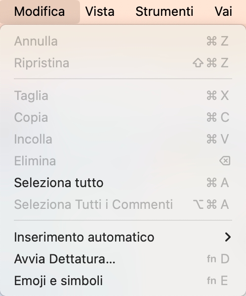 top toolbar