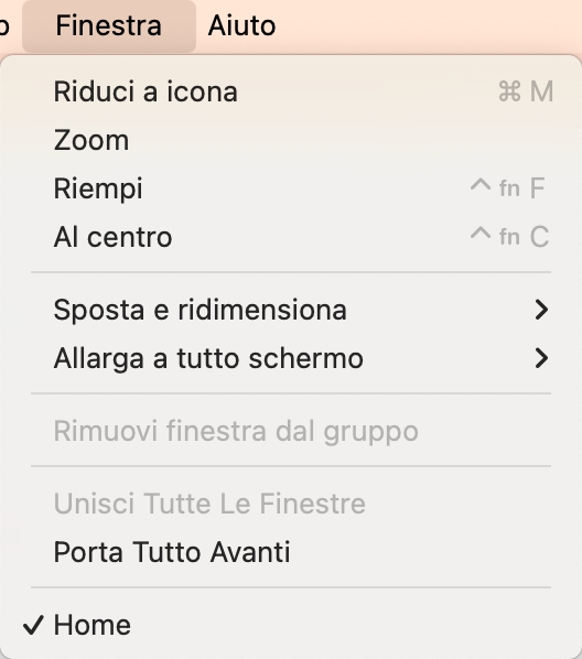 top toolbar
