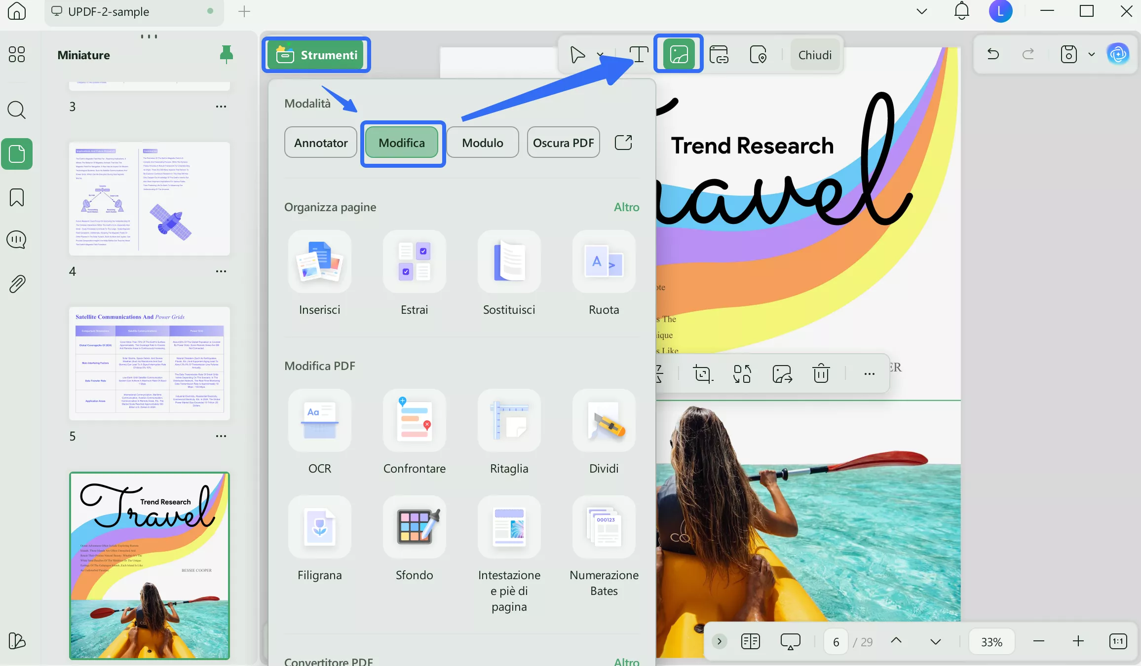 modifica immagine esistente in pdf