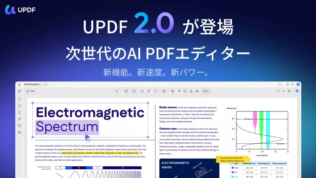 updf 2 ニュースバナー