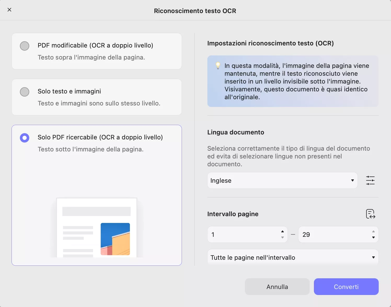 consider using searchable pdf ocr function updf mac