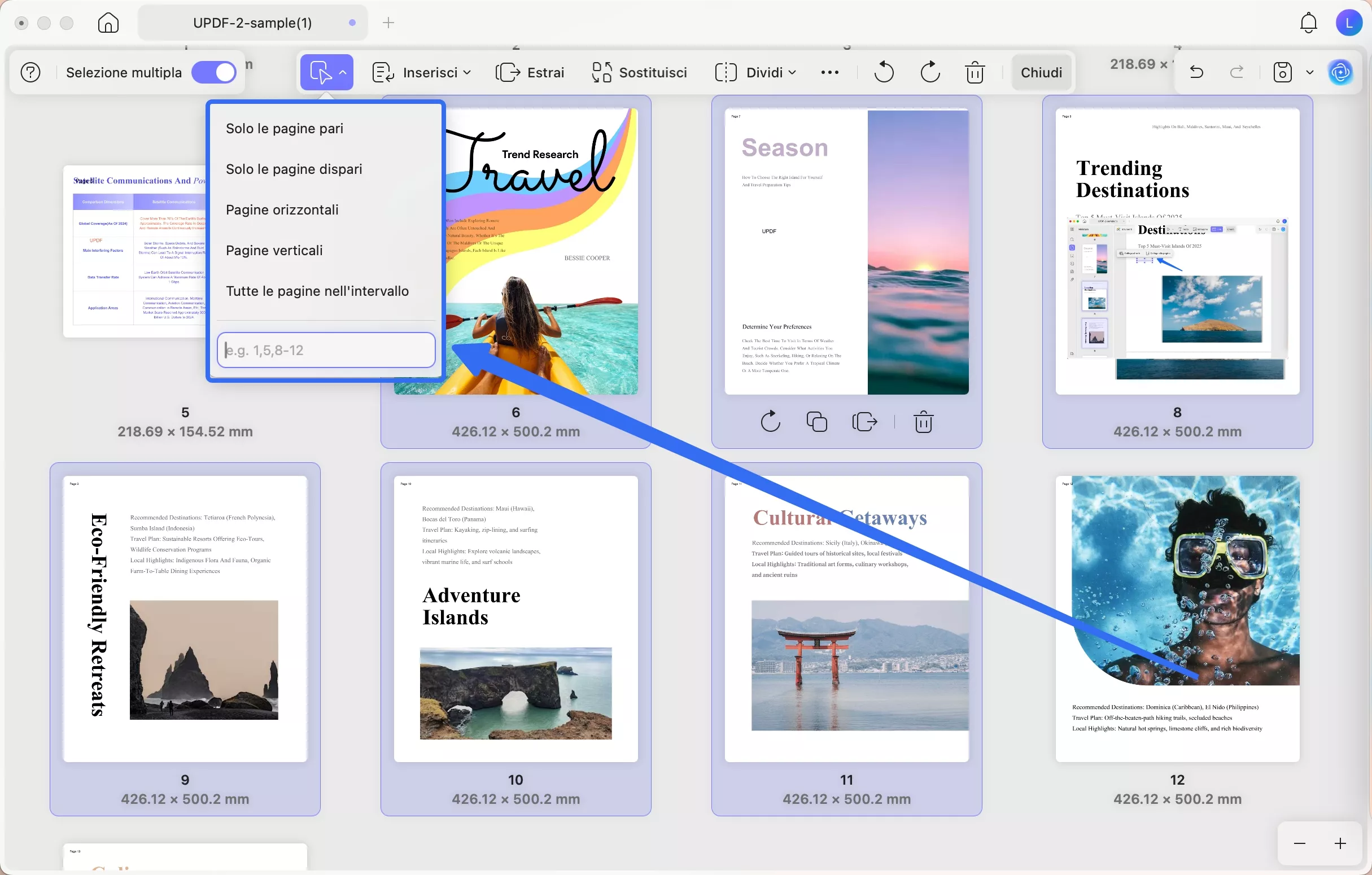 select pages updf mac