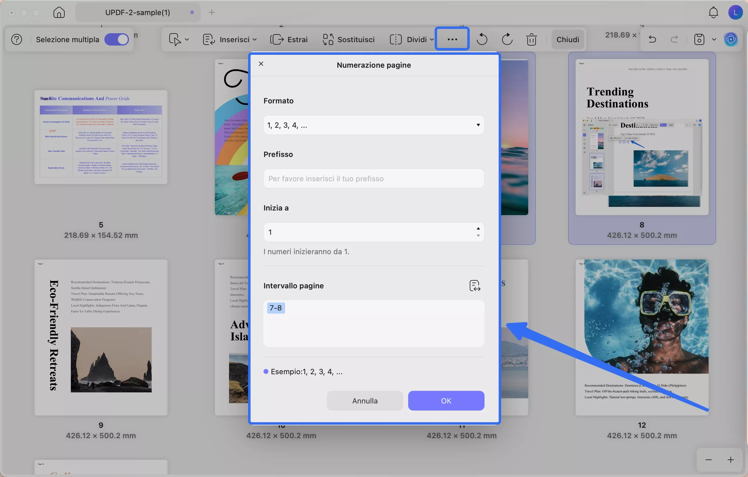 split by size updf mac