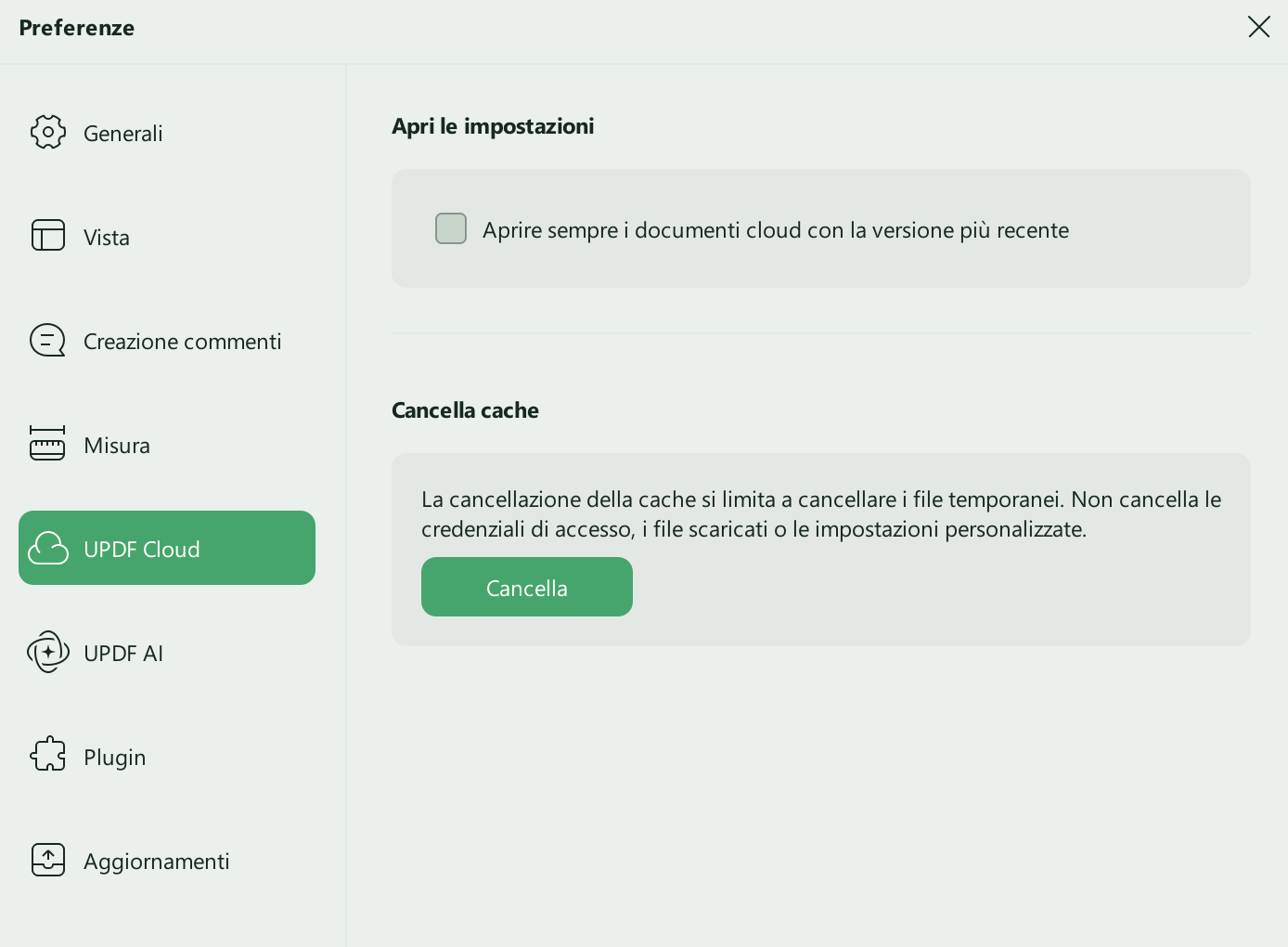 cloud preferences updf windows 2
