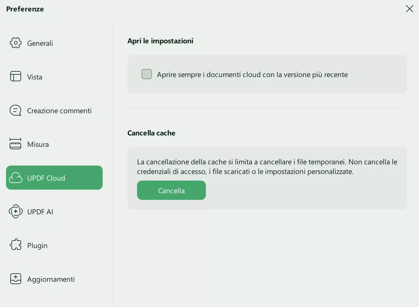 cloud preferences updf windows 2