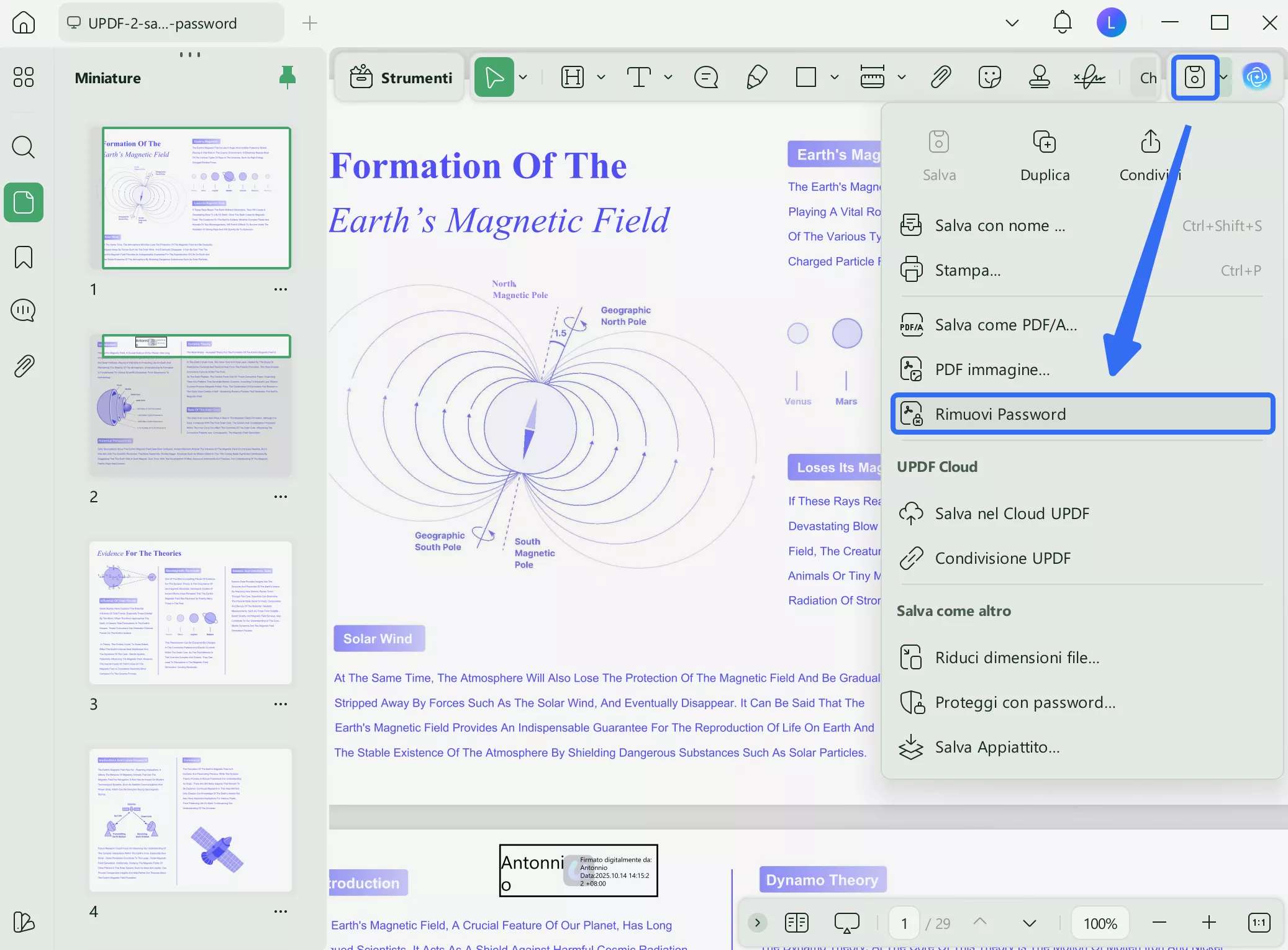 remove password updf windows 2