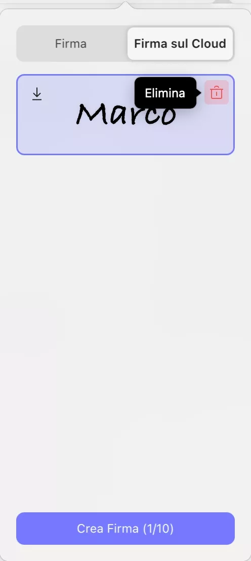 Remove signature from UPDF on mac