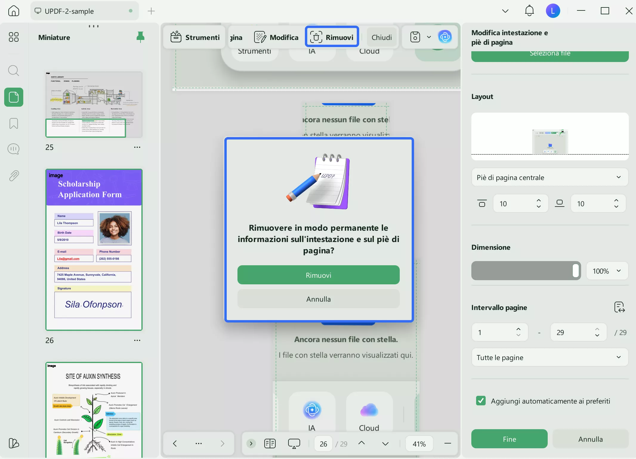 remove header footer from pdf