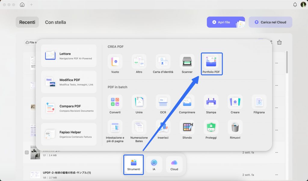 select pdf portofolio