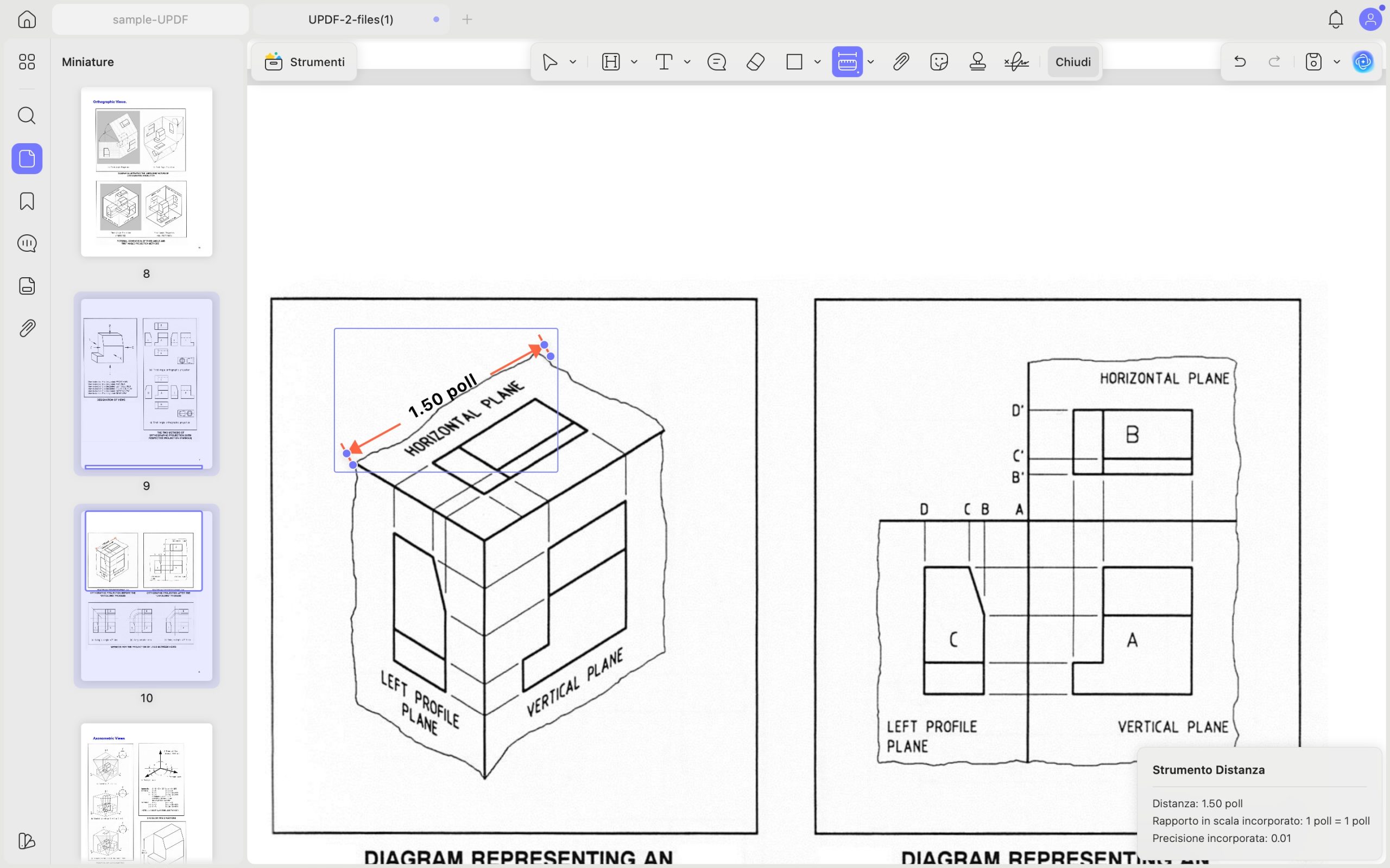 use distance tool updf mac 2