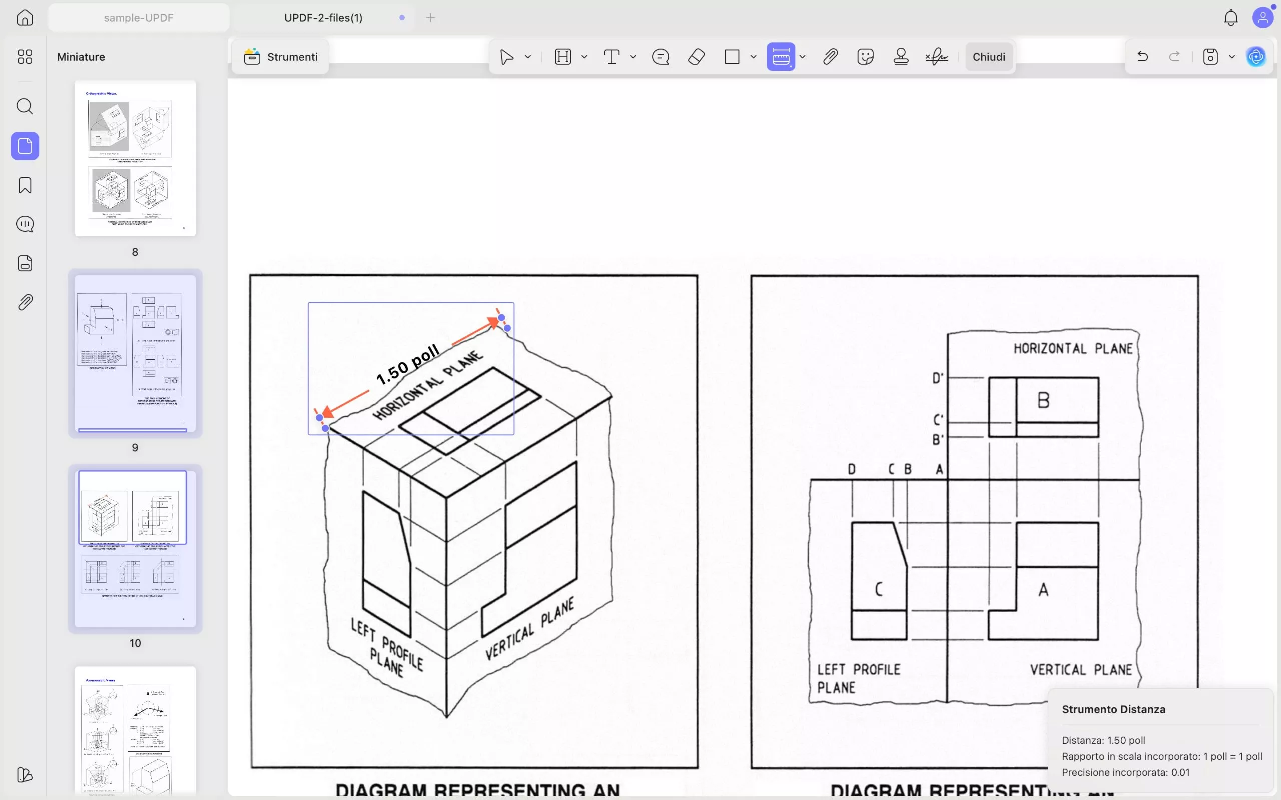 use distance tool updf mac 2
