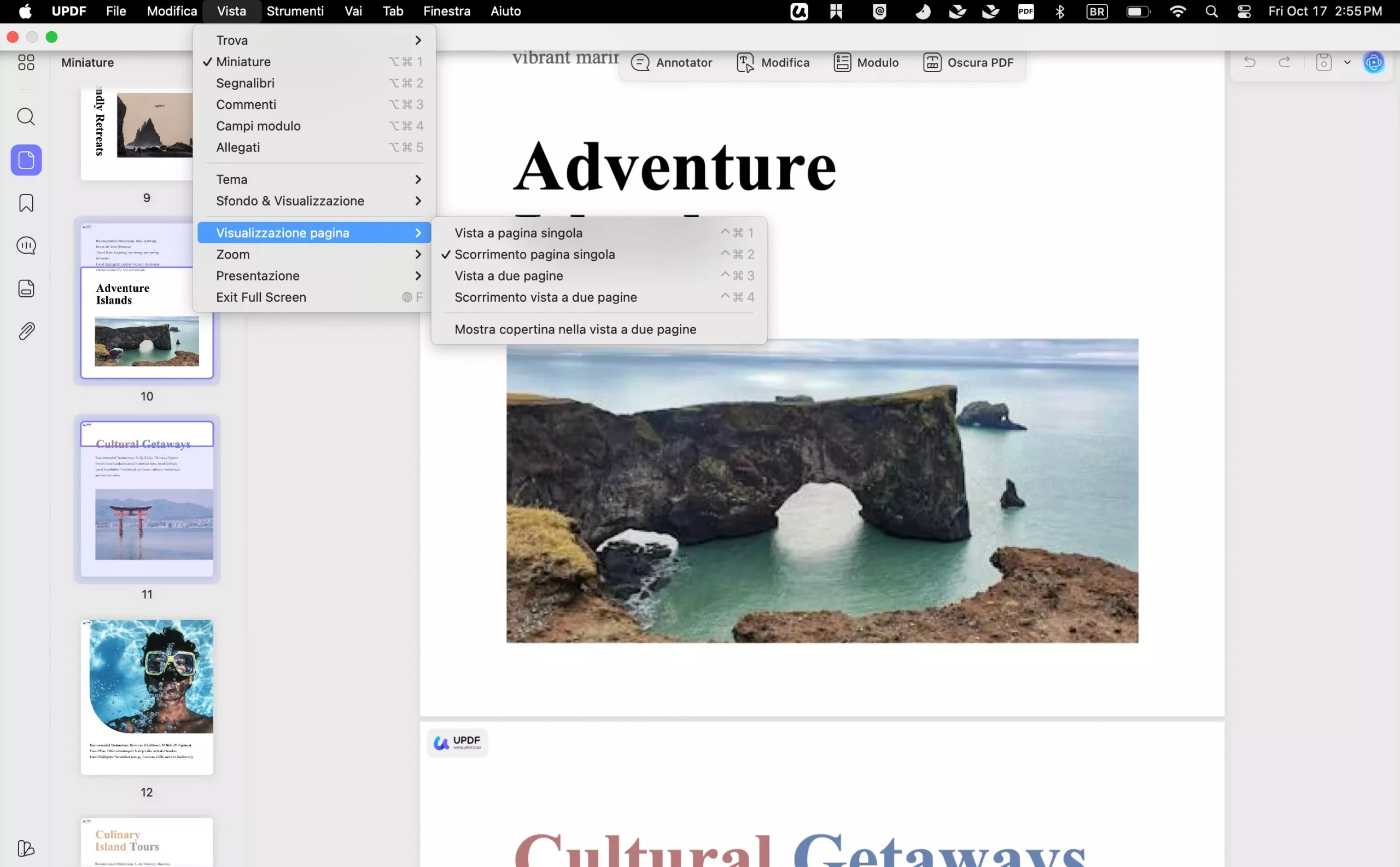 pdf view mode
