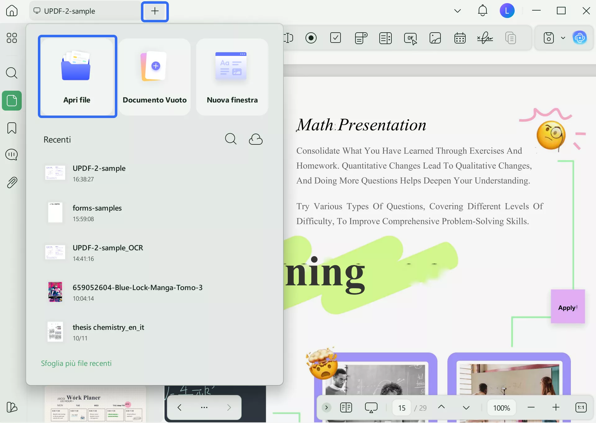 Visualizza più PDF