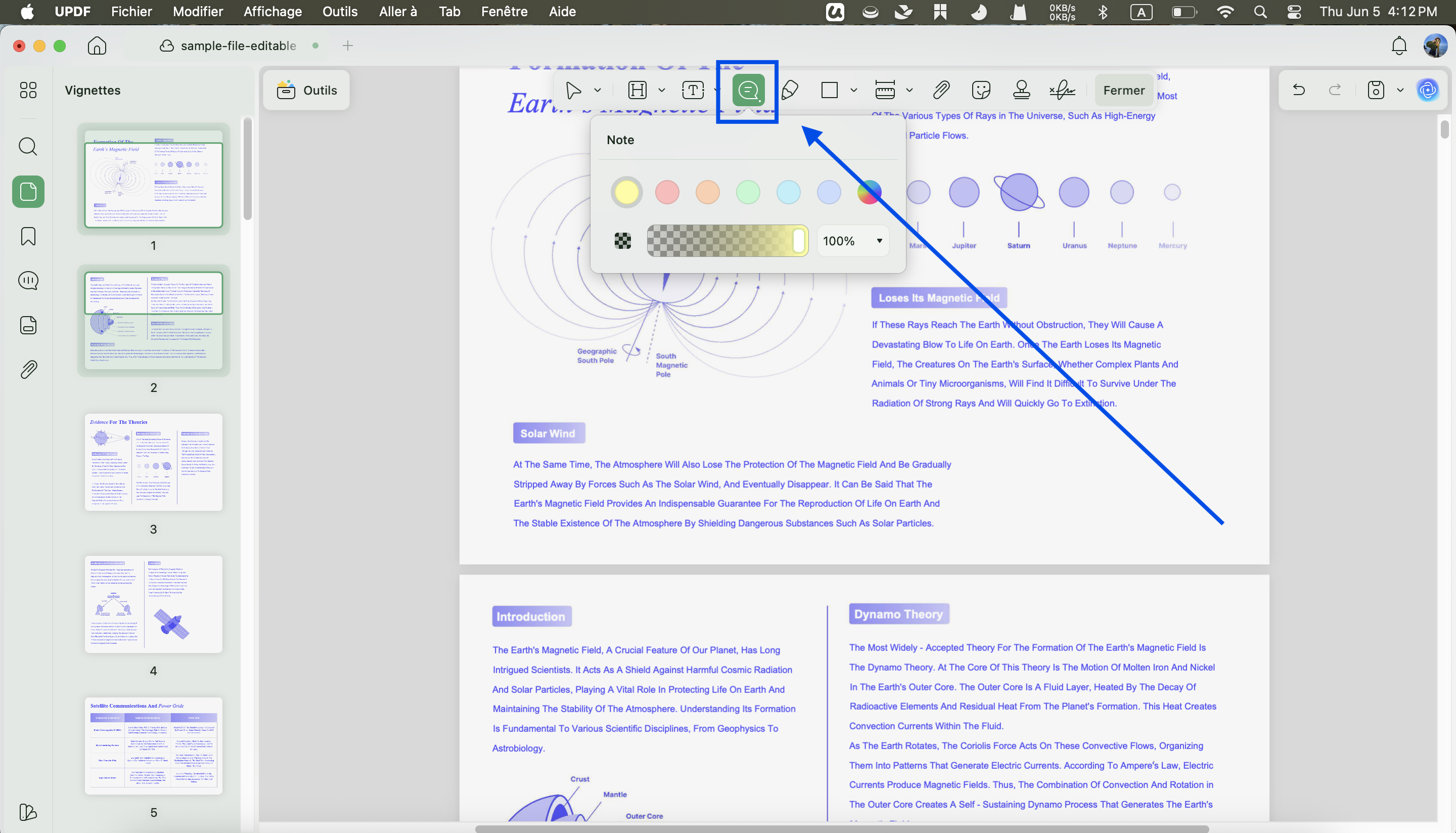 notes autocollantes updf mac 2