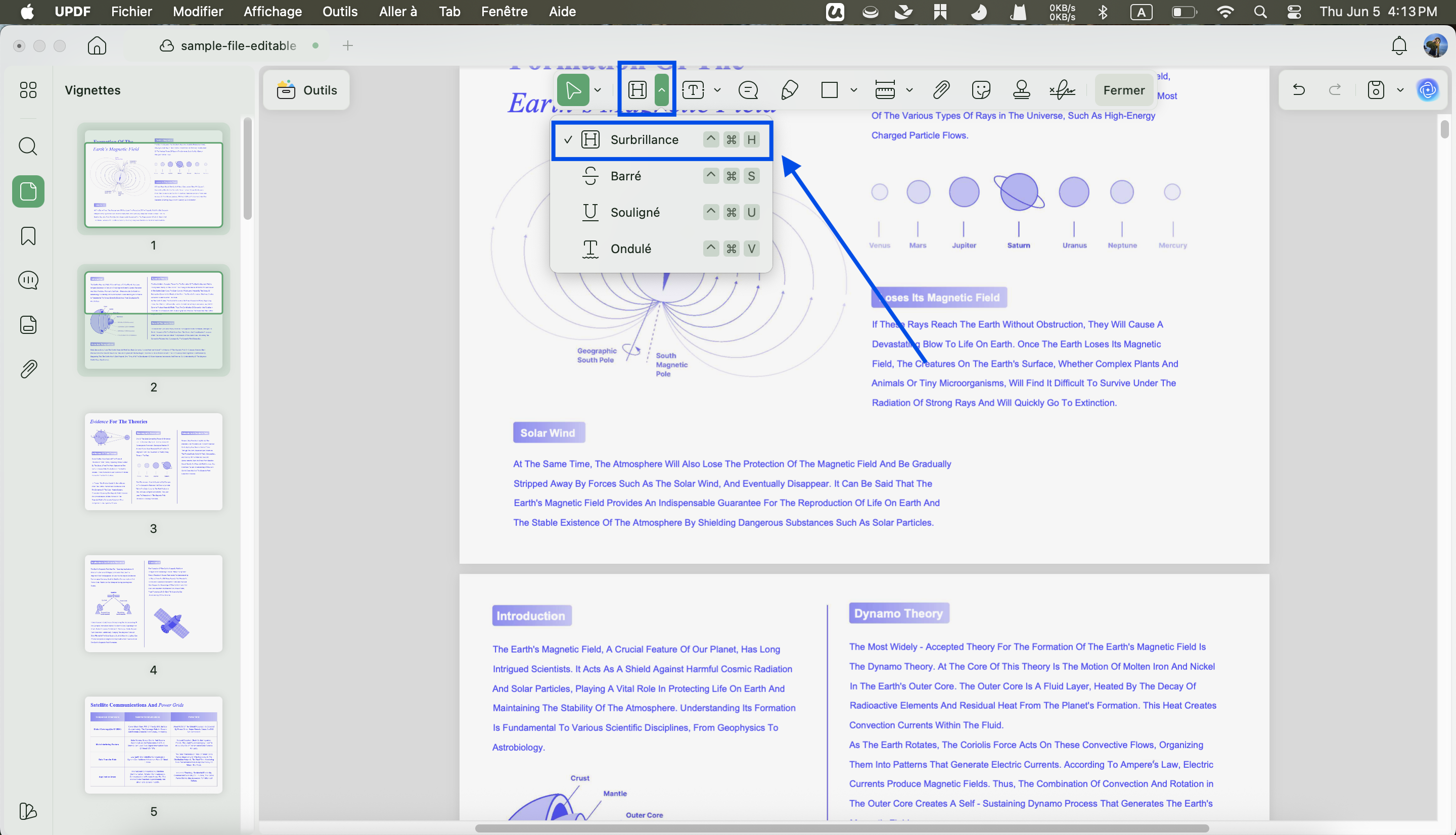 surligner un PDF, un fichier UPDF pour Mac 2