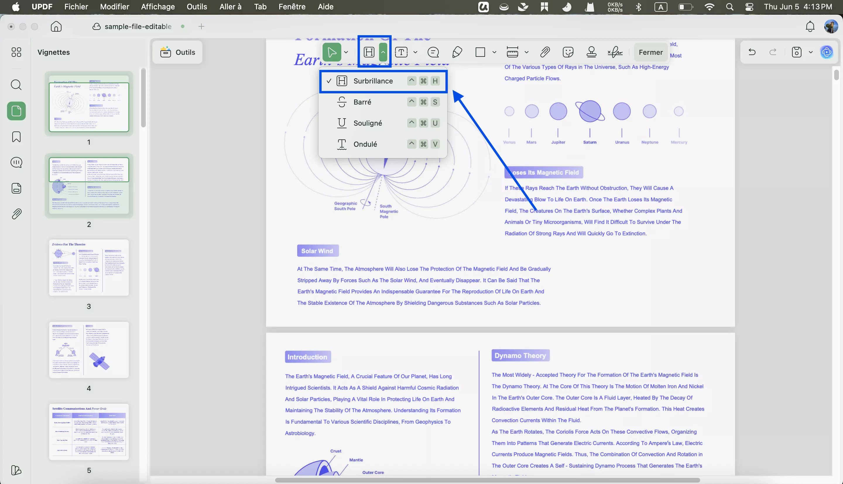surligner un PDF, un fichier UPDF pour Mac 2