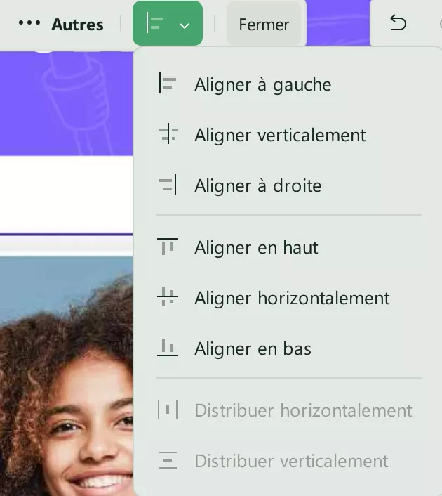 aligner les champs du formulaire updf windows 2