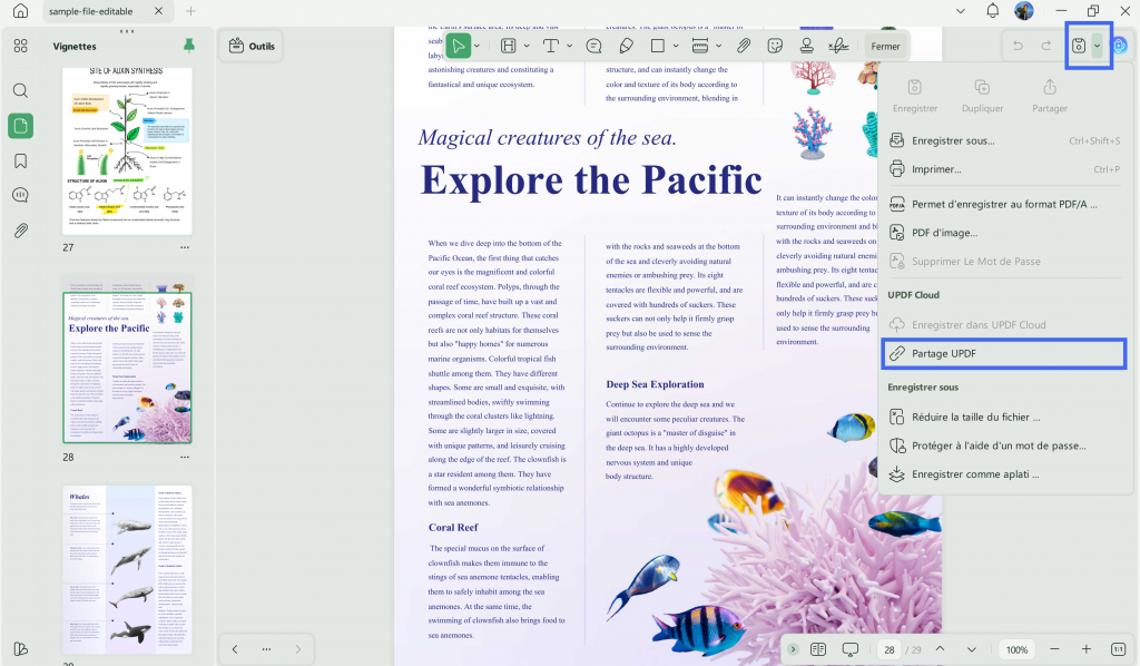partager pdf par un lien