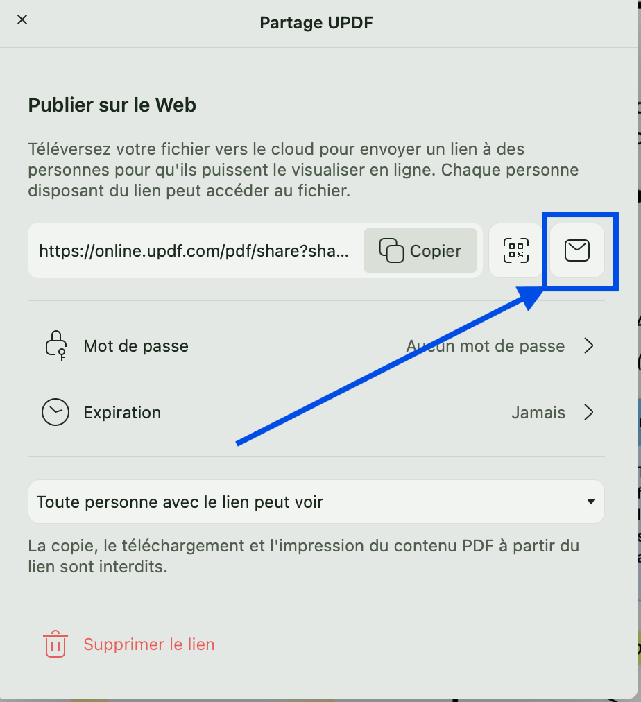 partager par e-mail updf mac