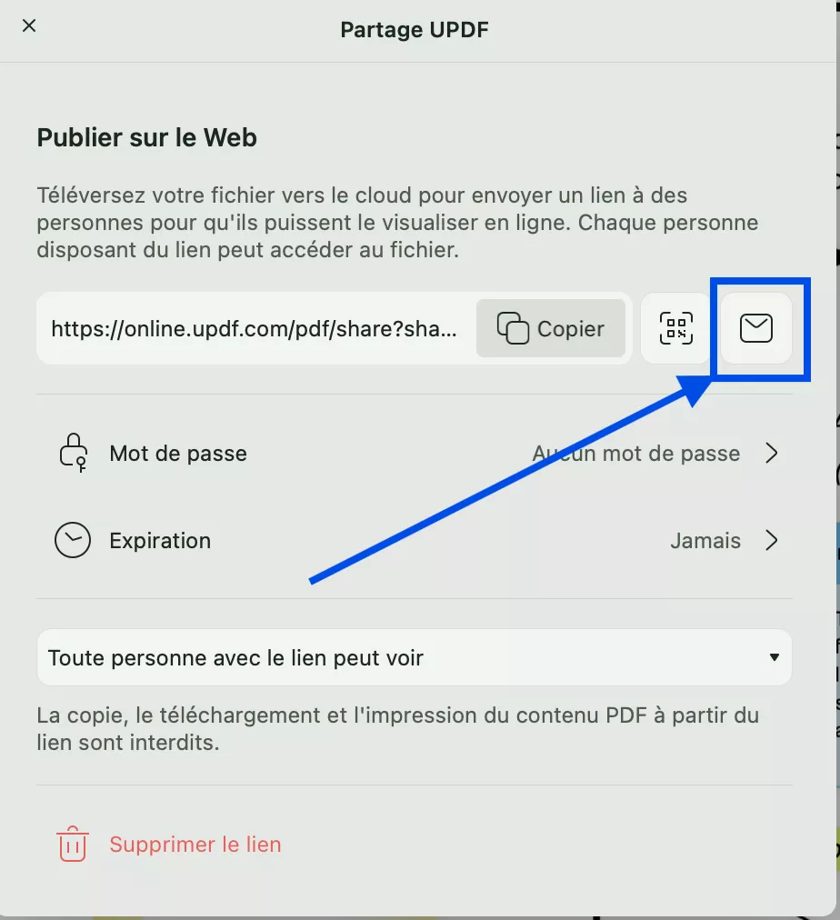 partager par e-mail updf mac