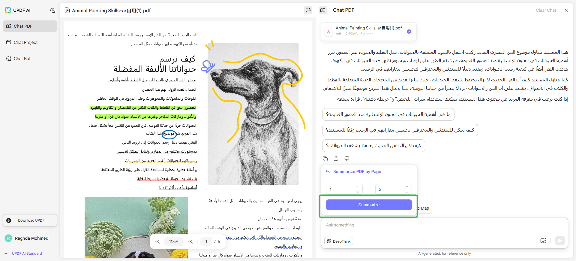 تلخيص PDF