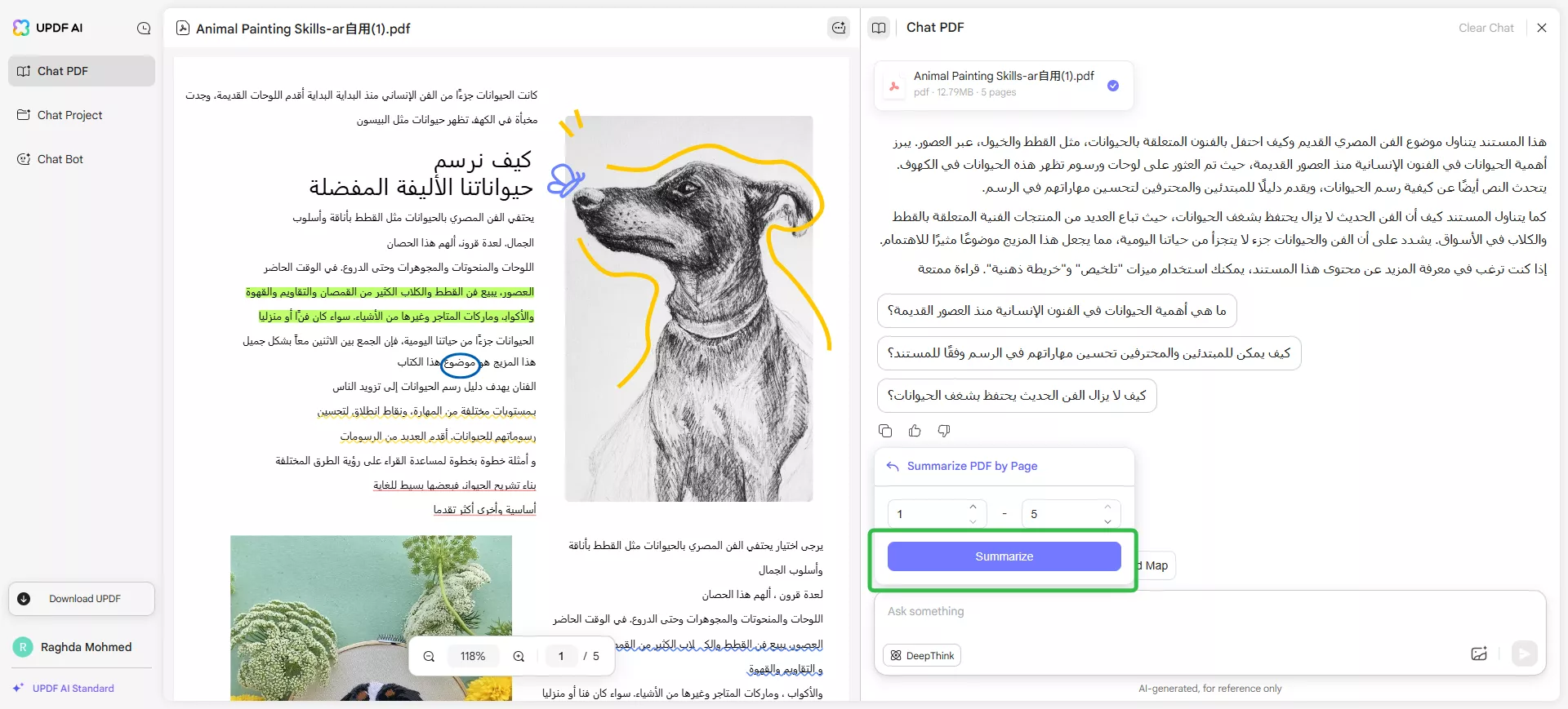 تلخيص PDF