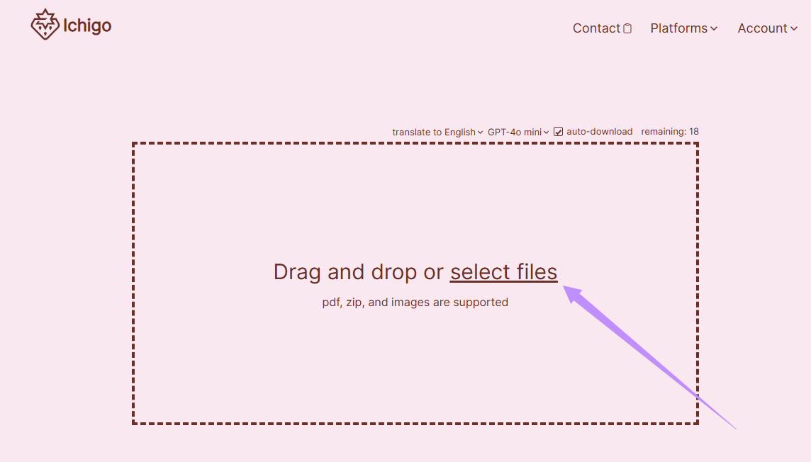 Dateien hochladen Ichgo Reader