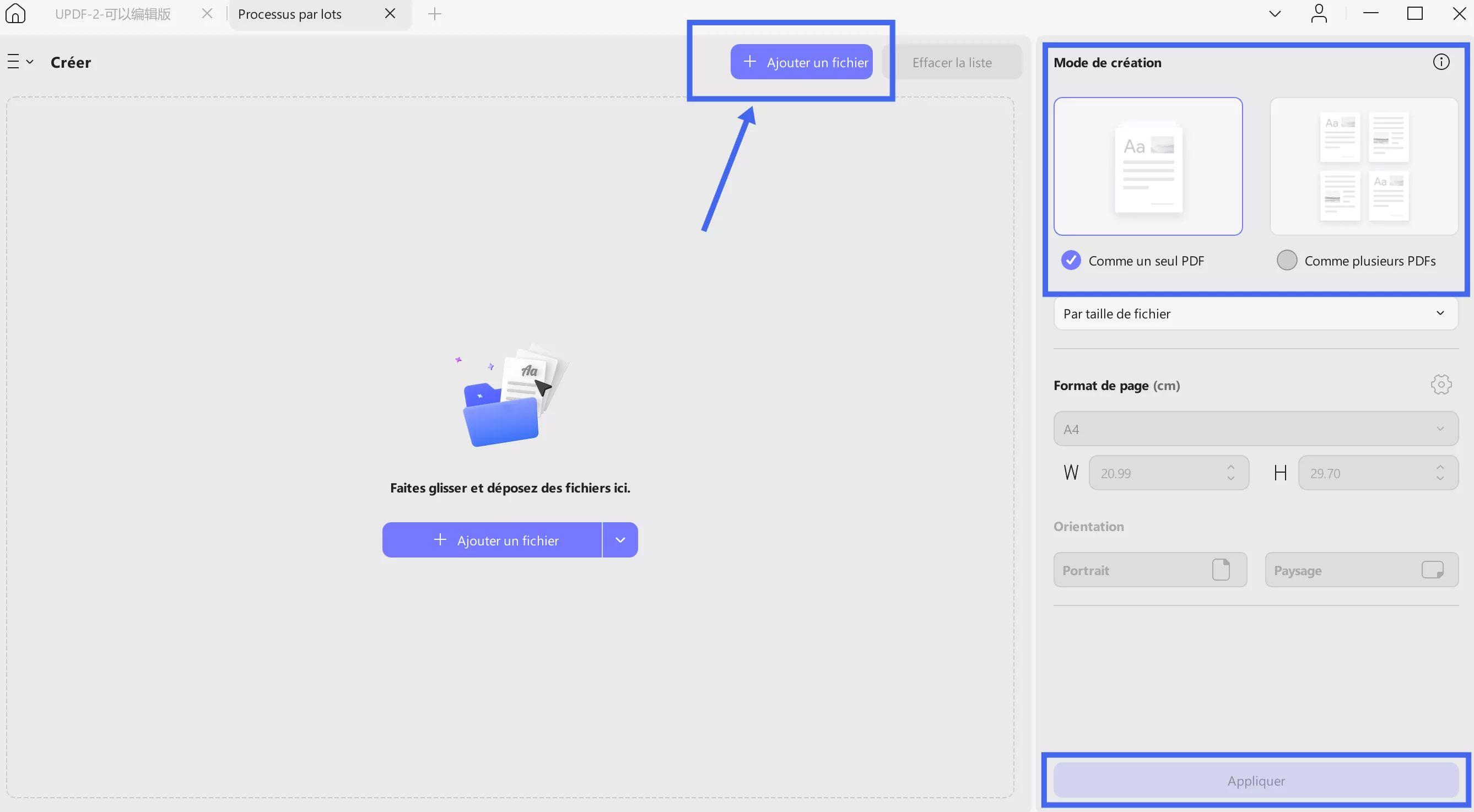 add file and apply changes