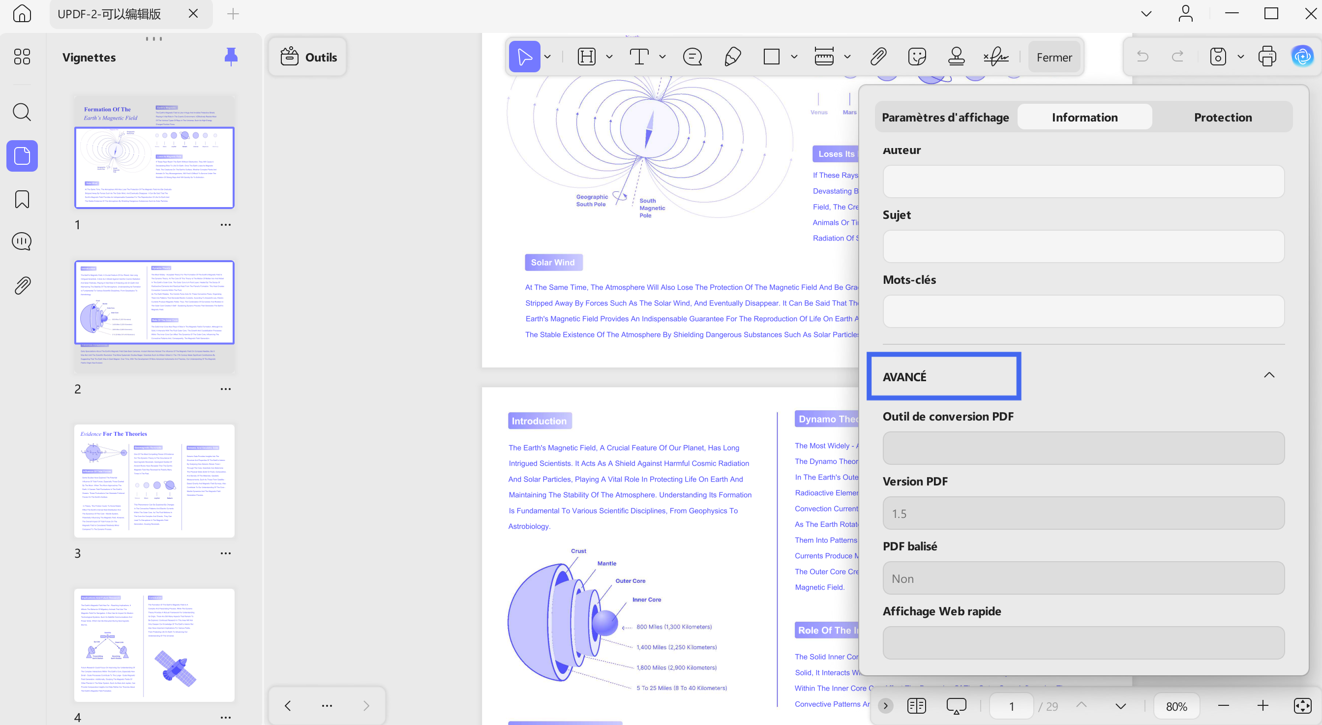locate advanced pdf settings 