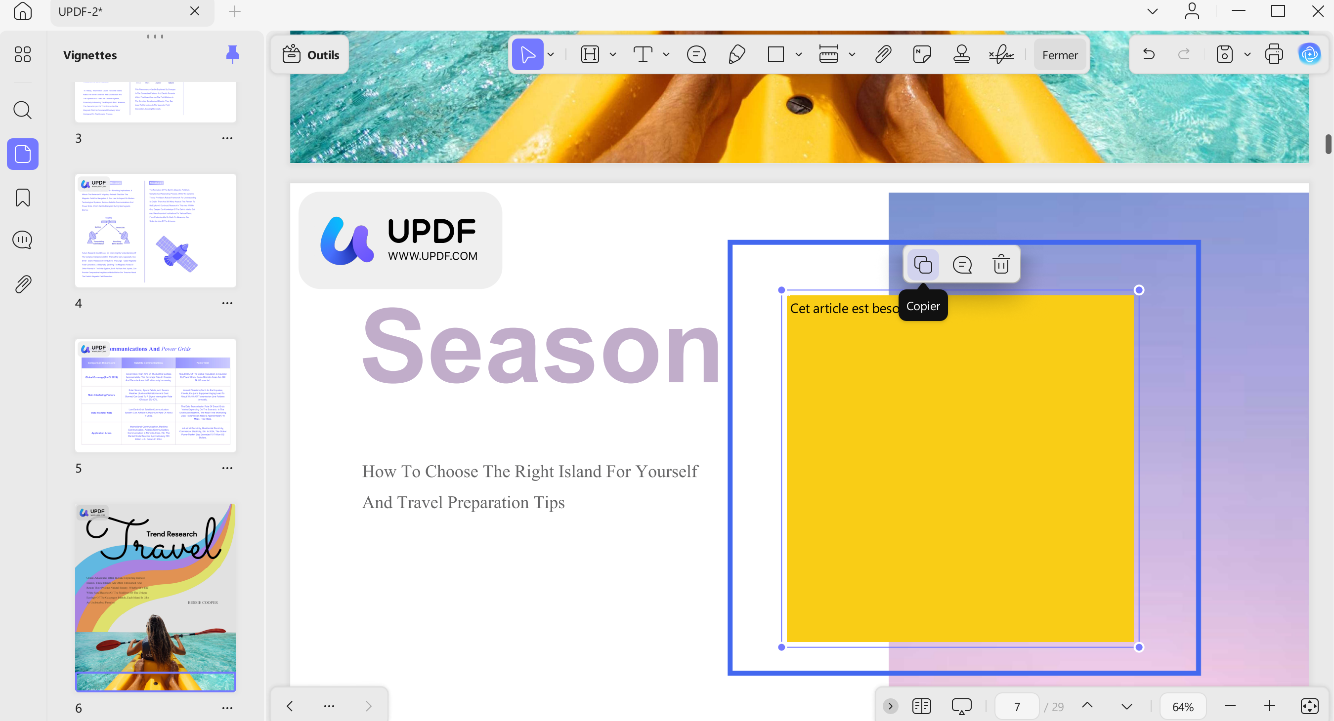 use sticky note feature