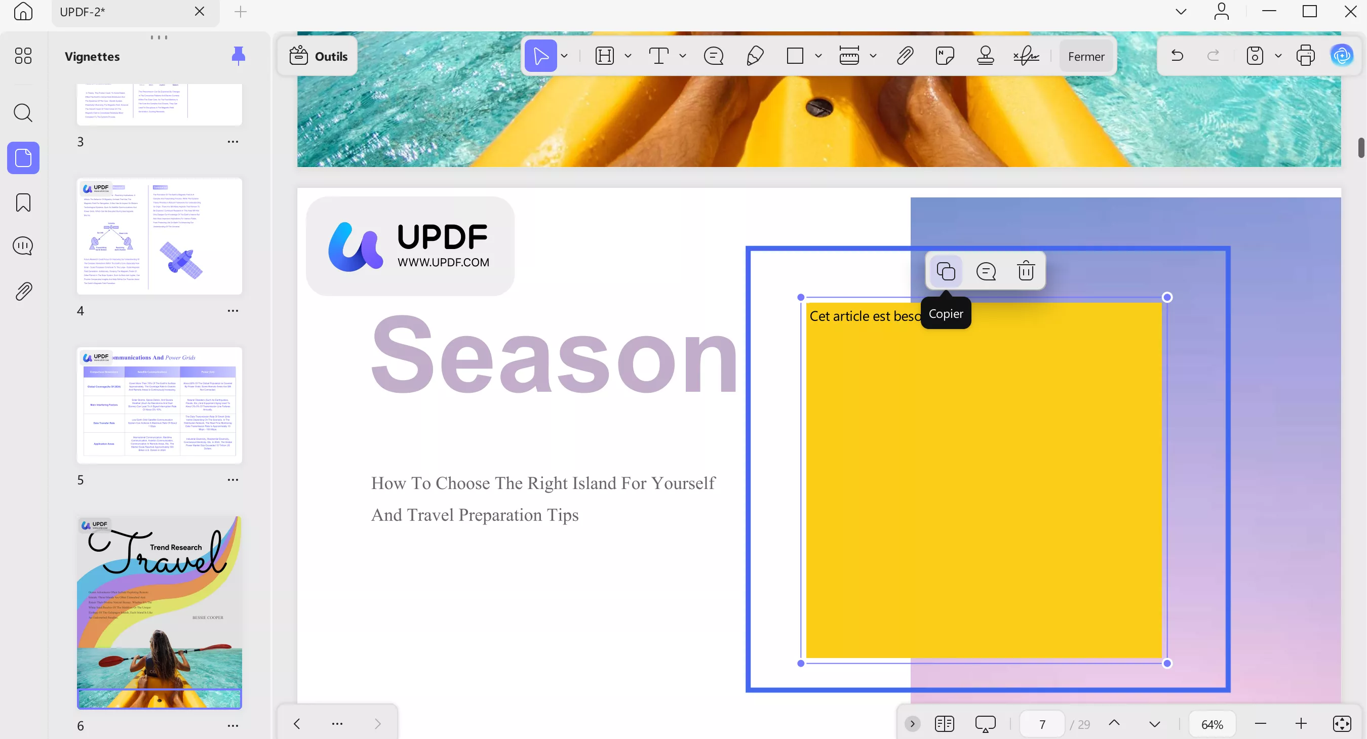 use sticky note feature