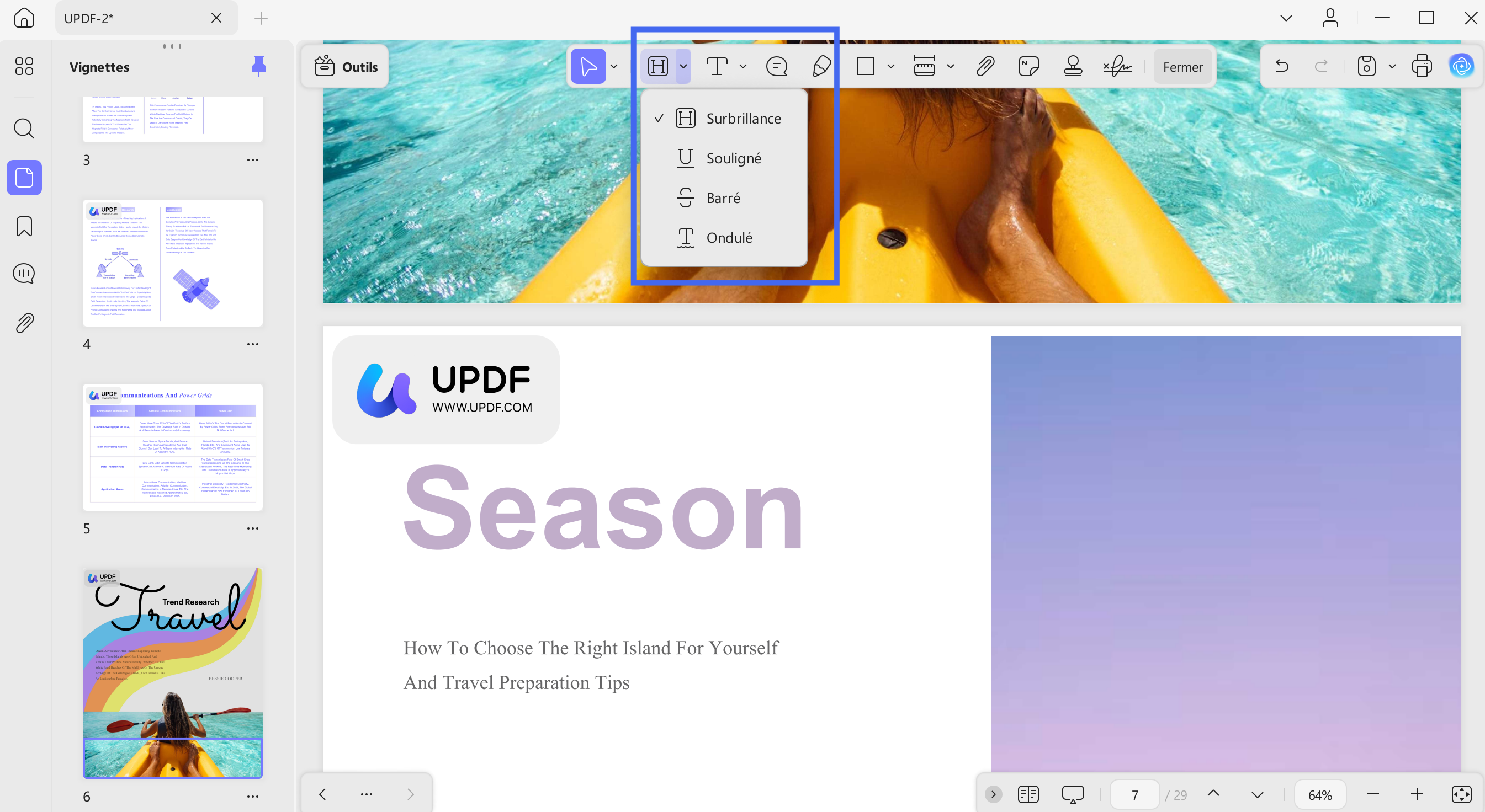 markup exiting text