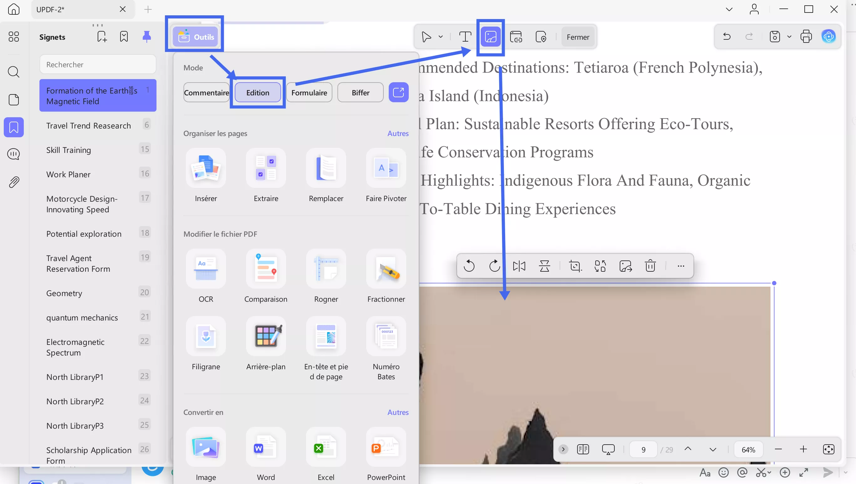 edit existing image in pdf