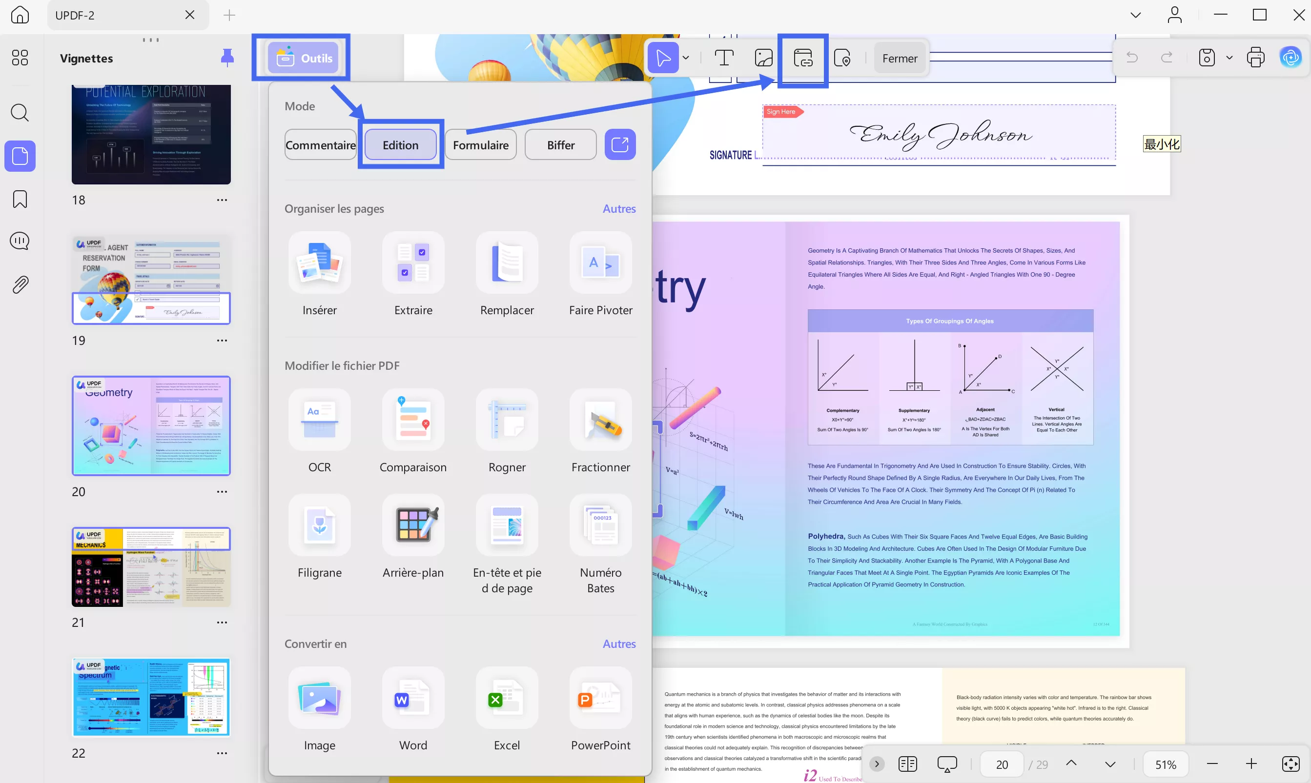 locate and click link icon