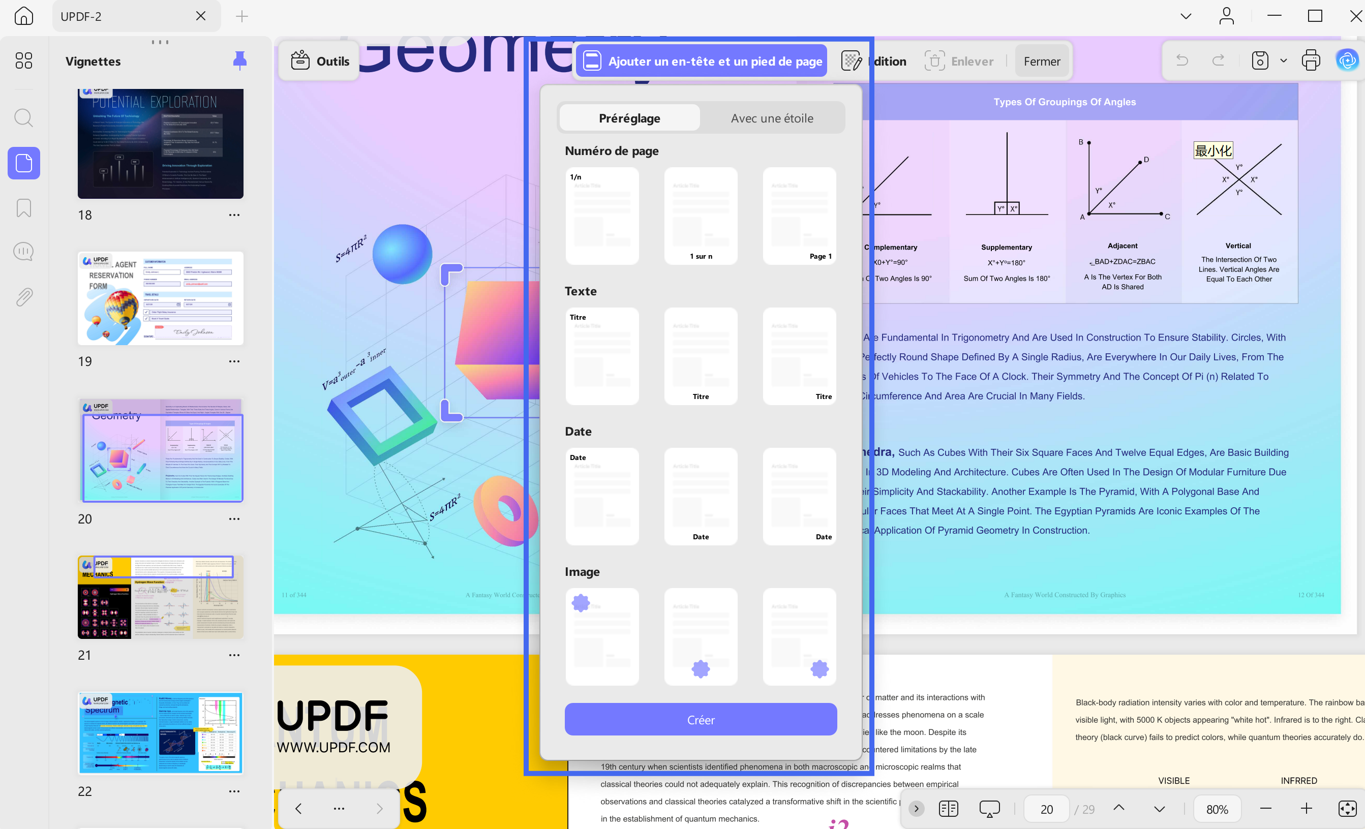check preset and starred options