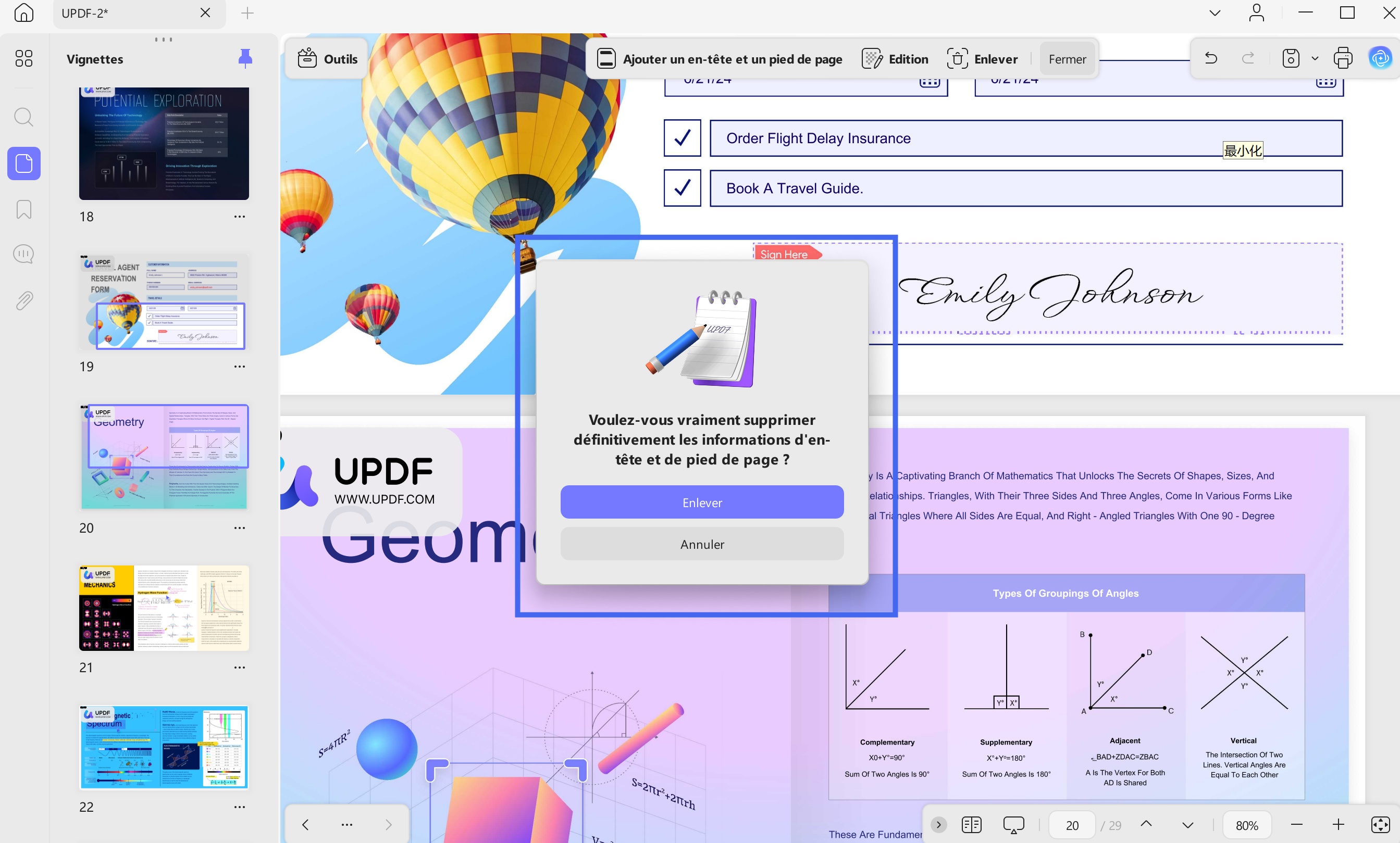 remove header footer from pdf