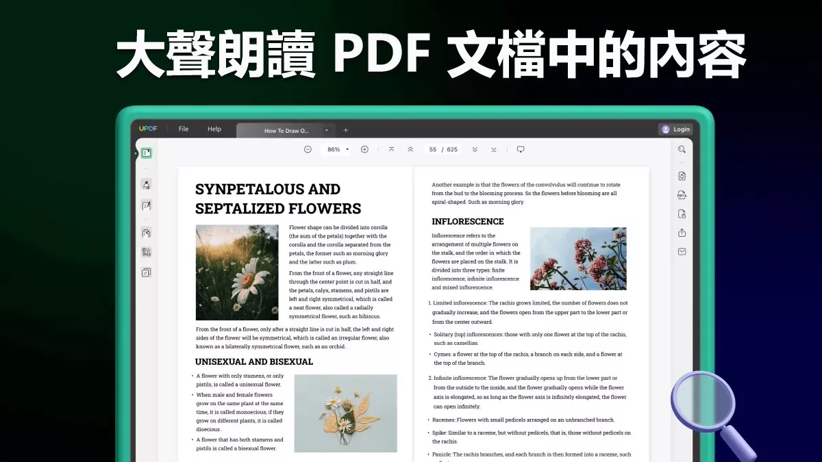 如何大聲朗讀 PDF 文檔中的內容？ 
